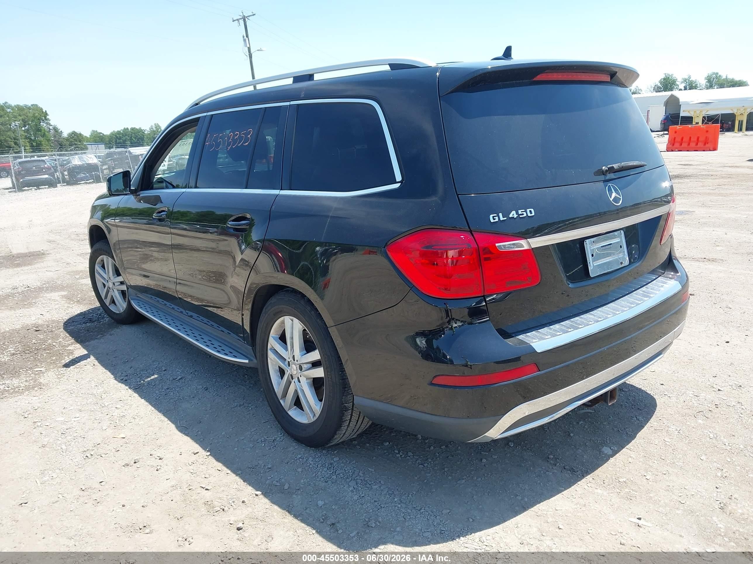2013 Mercedes-benz Gl 450 4matic Black vin: 4JGDF7CE5DA260793