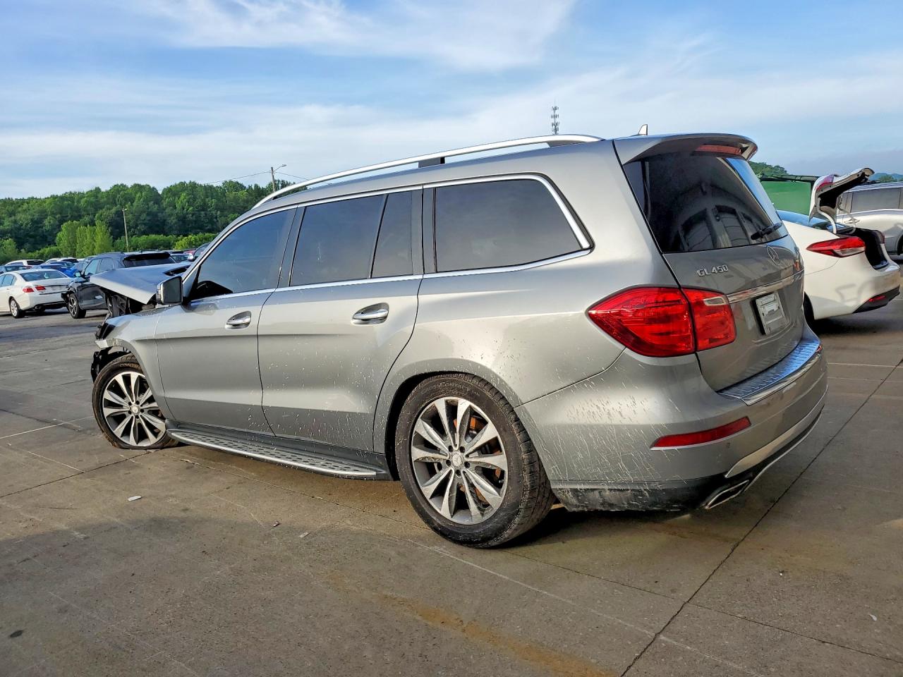 2014 Mercedes-benz Gl 450 4matic Silver vin: 4JGDF7CE5EA316765