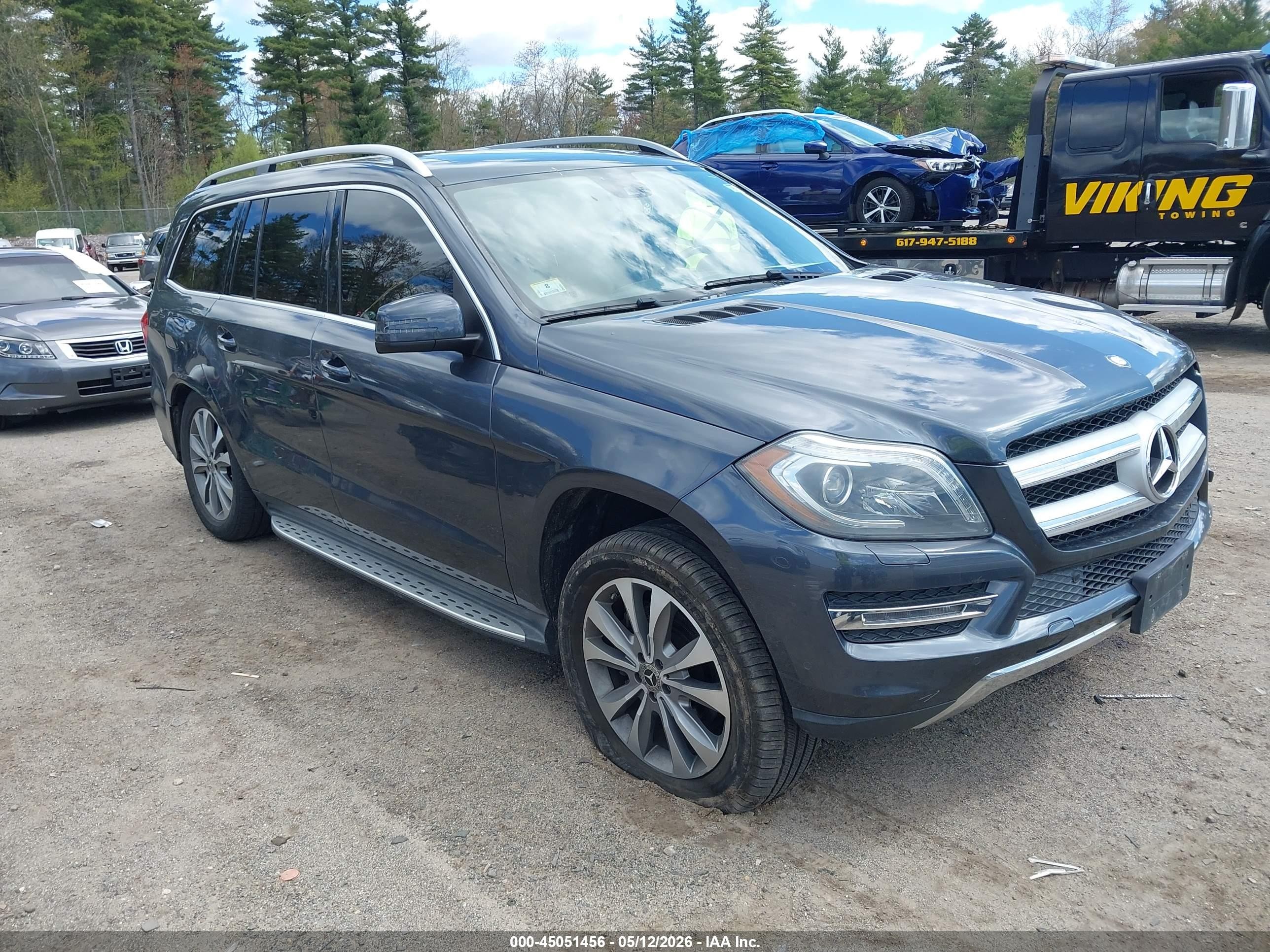 2014 Mercedes-benz Gl 450 4matic Gray vin: 4JGDF7CE5EA336062