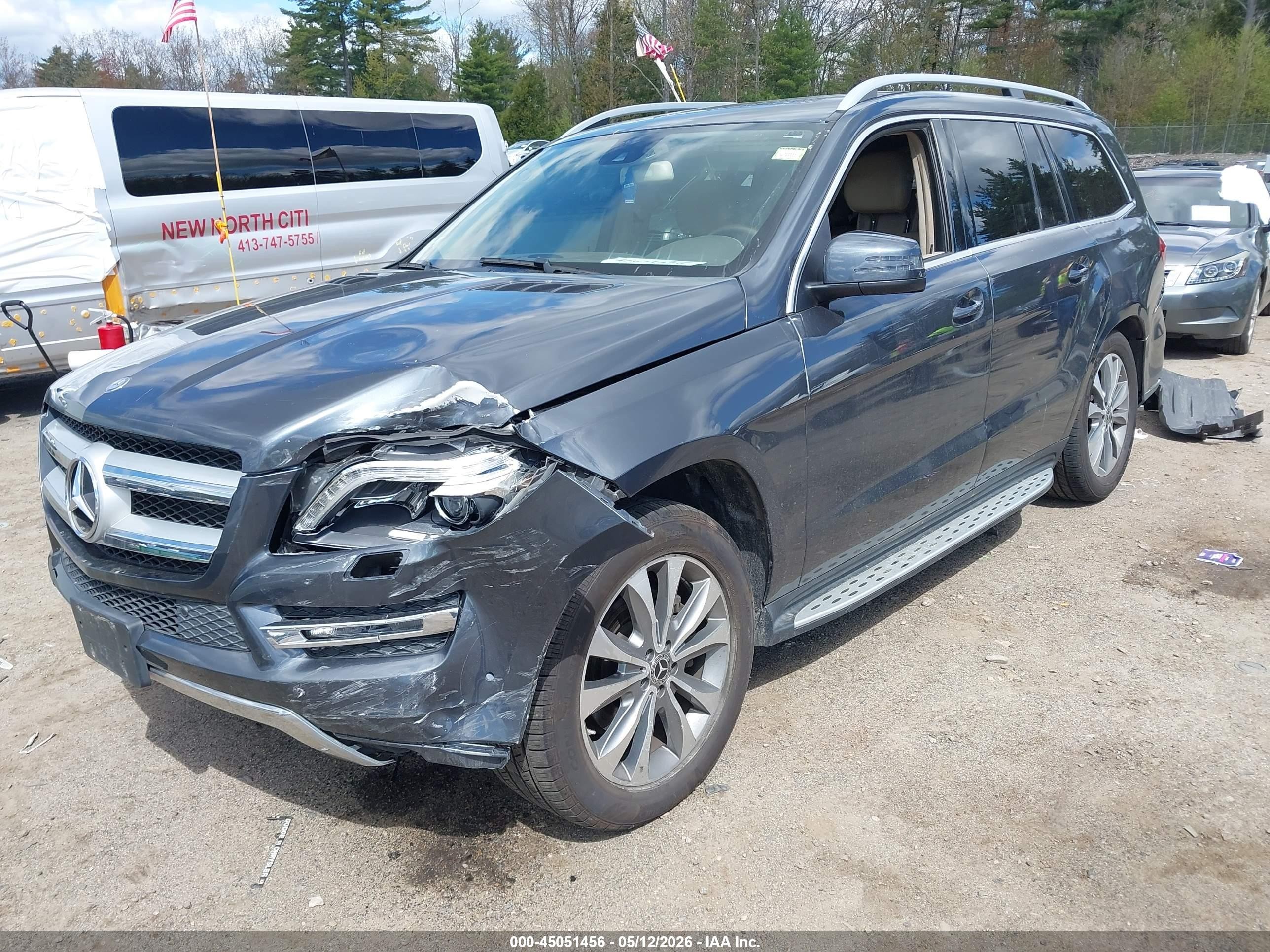2014 Mercedes-benz Gl 450 4matic Gray vin: 4JGDF7CE5EA336062