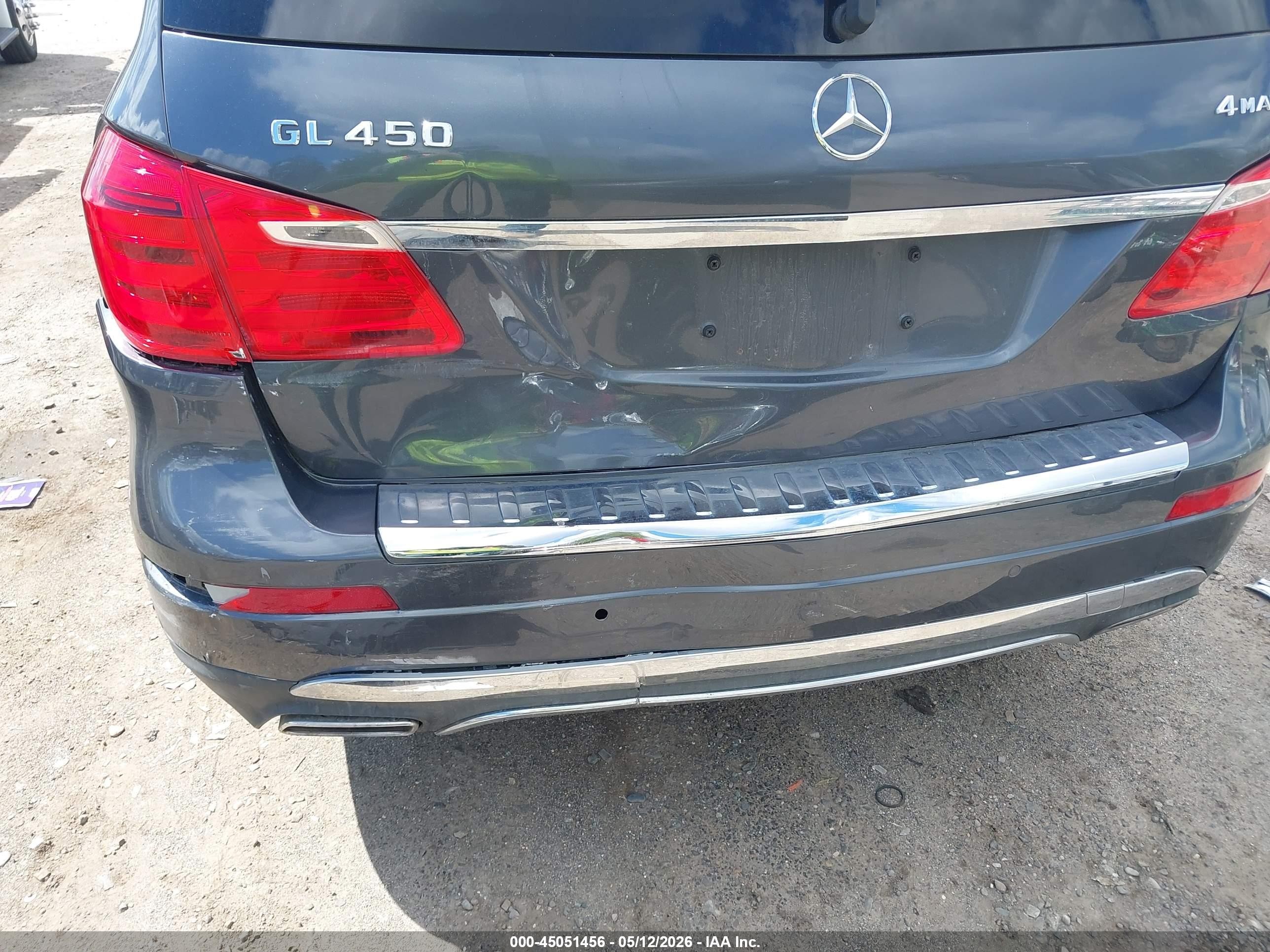 2014 Mercedes-benz Gl 450 4matic Gray vin: 4JGDF7CE5EA336062
