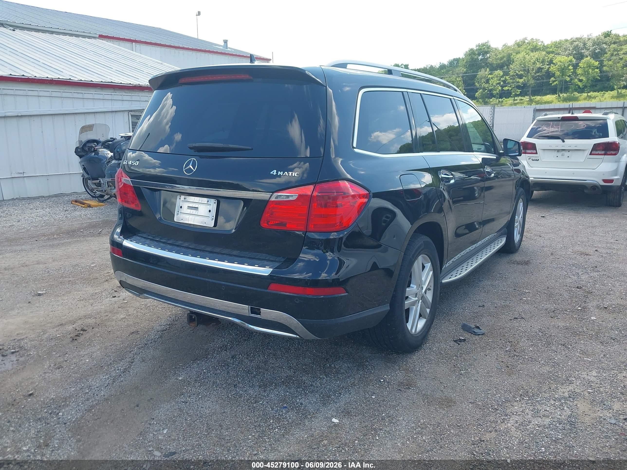 2014 Mercedes-benz Gl 450 4matic Black vin: 4JGDF7CE5EA345280