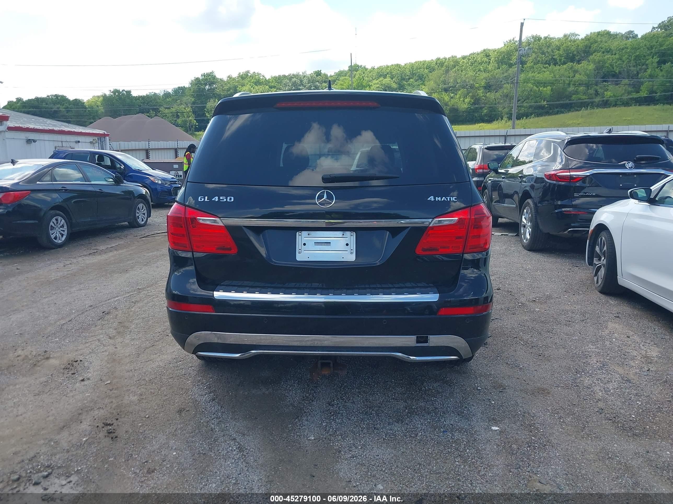 2014 Mercedes-benz Gl 450 4matic Black vin: 4JGDF7CE5EA345280