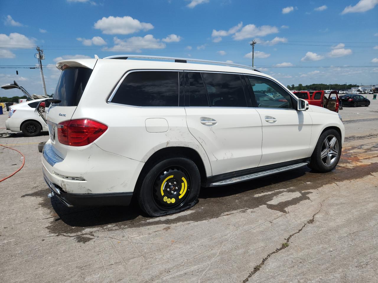 2014 Mercedes-benz Gl 450 4matic Белый vin: 4JGDF7CE5EA348664