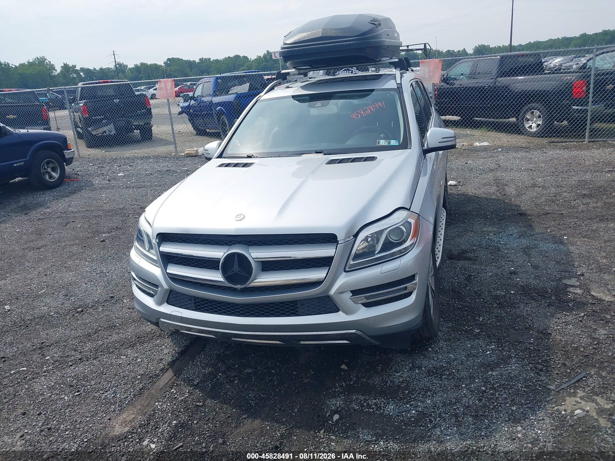 2014 Mercedes-benz Gl 450 4matic Silver vin: 4JGDF7CE5EA373175