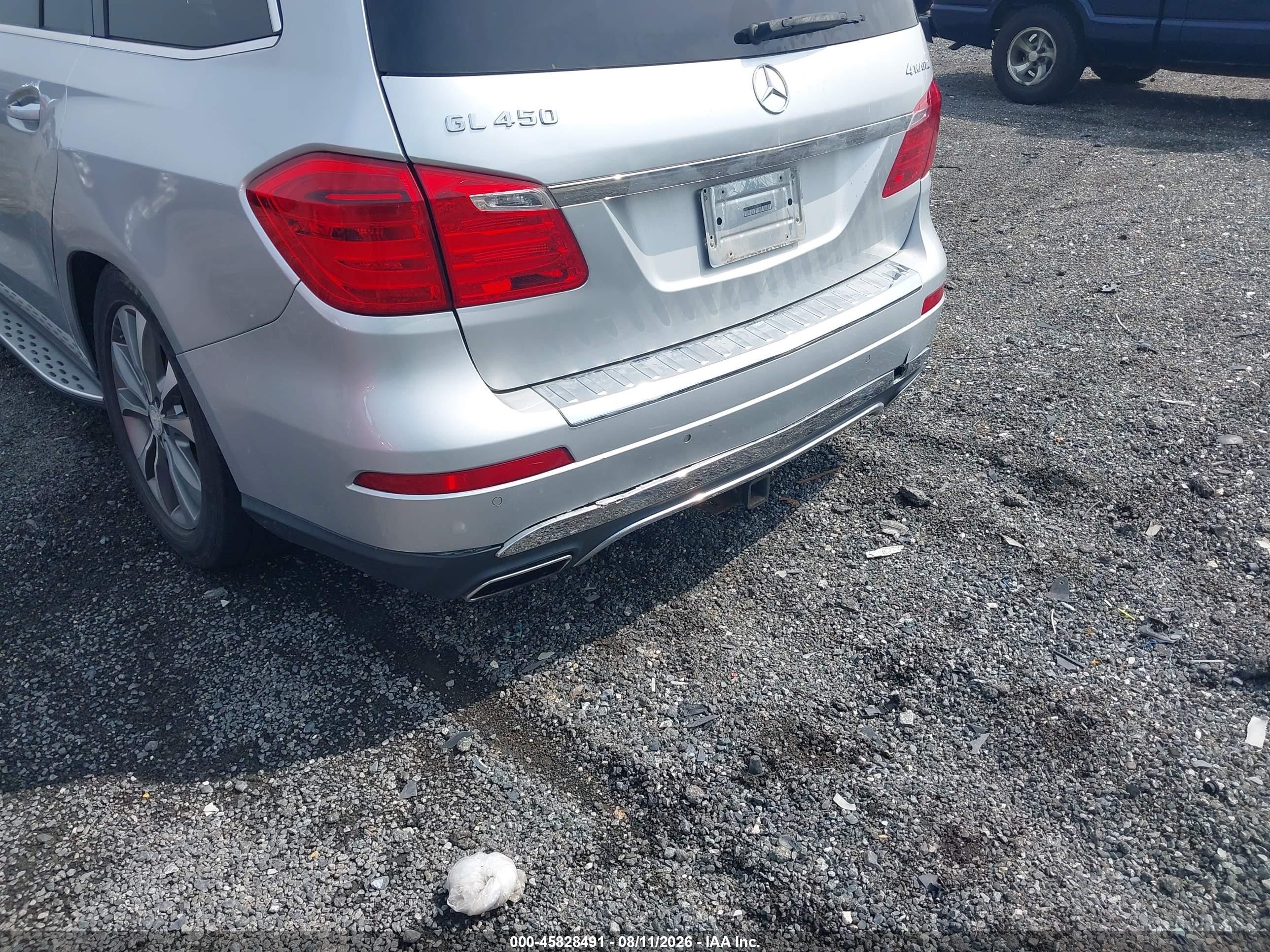 2014 Mercedes-benz Gl 450 4matic Silver vin: 4JGDF7CE5EA373175