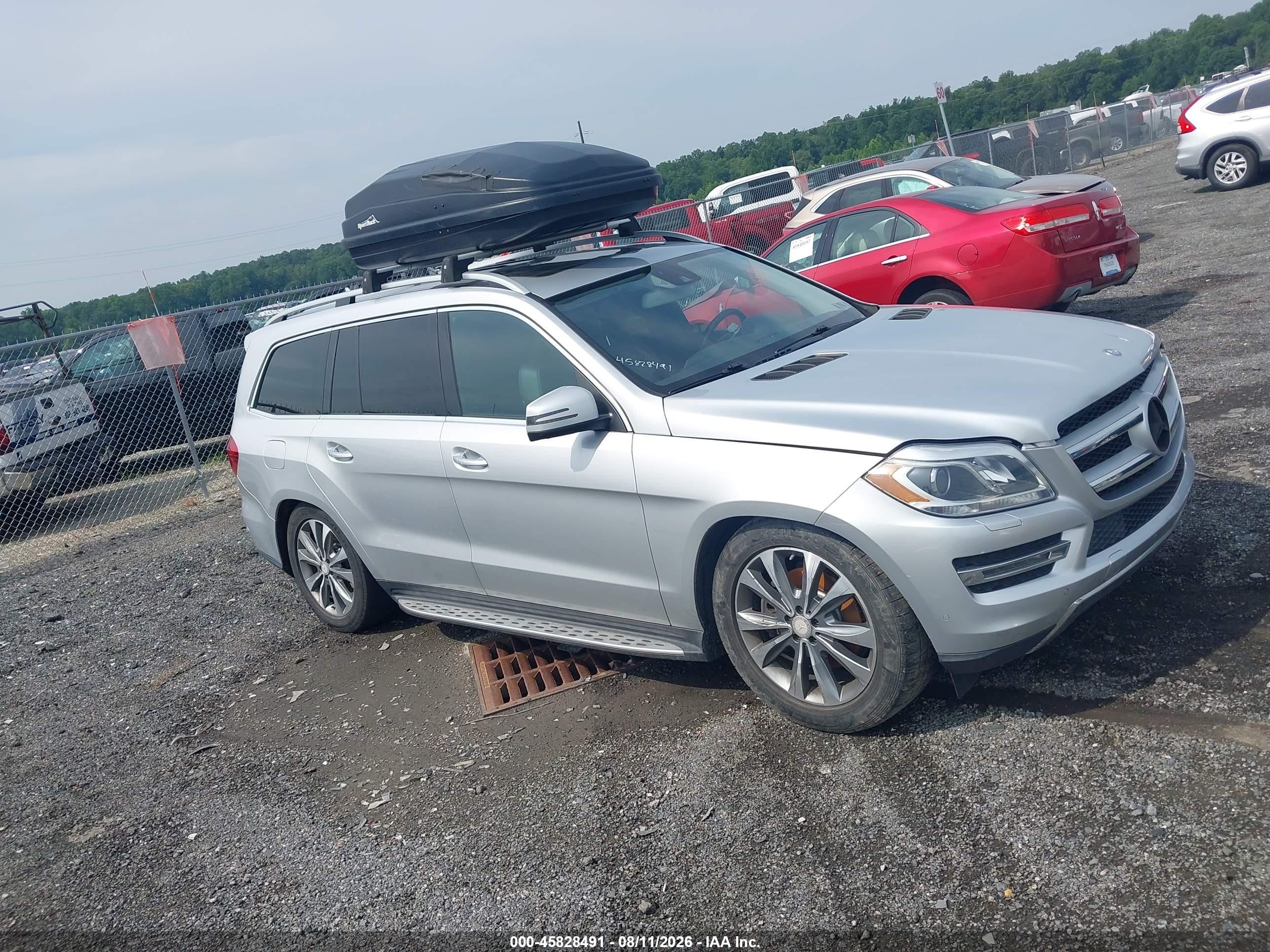 2014 Mercedes-benz Gl 450 4matic Silver vin: 4JGDF7CE5EA373175