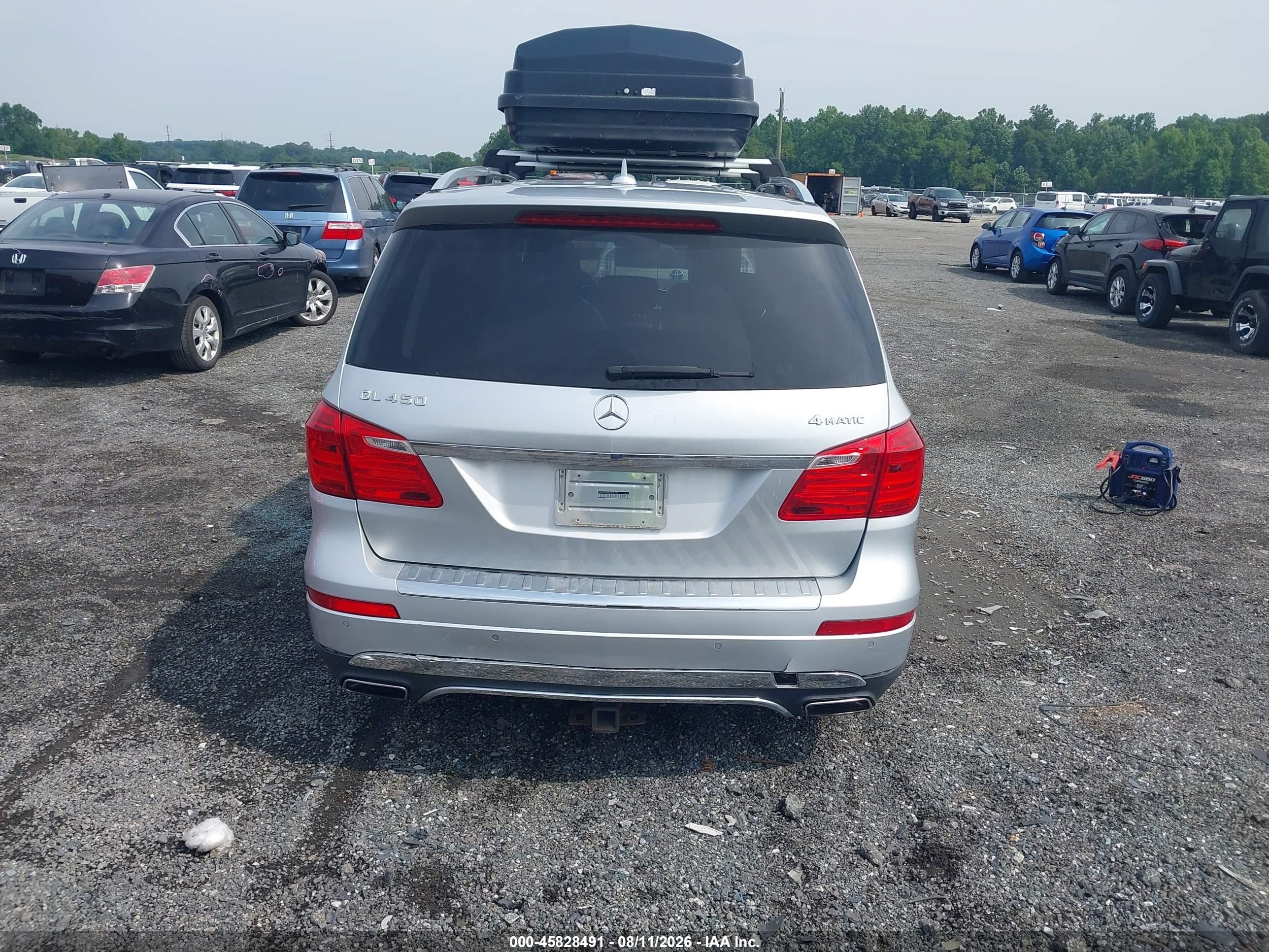 2014 Mercedes-benz Gl 450 4matic Silver vin: 4JGDF7CE5EA373175