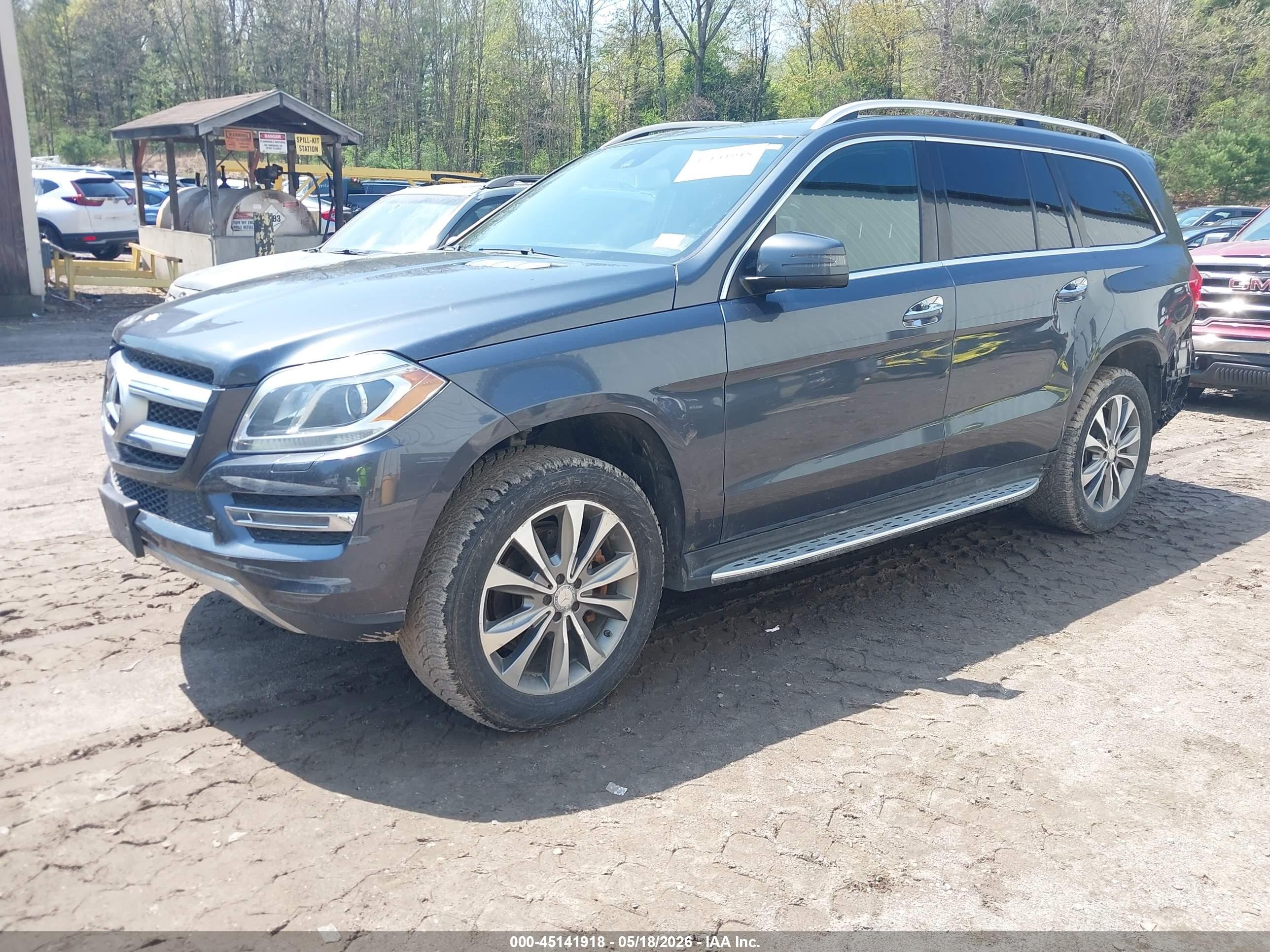 2014 Mercedes-benz Gl 450 4matic Navy vin: 4JGDF7CE5EA425016