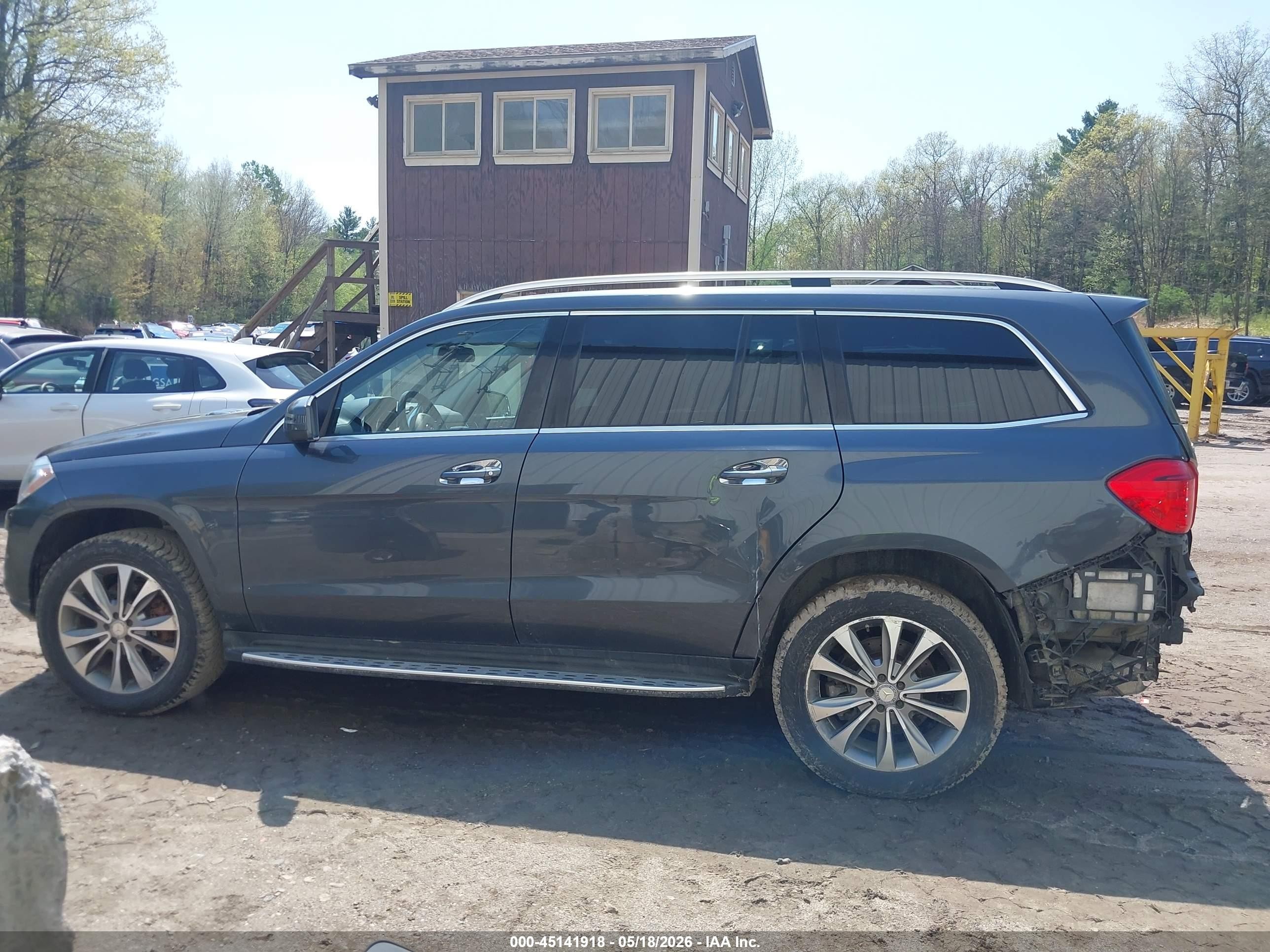 2014 Mercedes-benz Gl 450 4matic Navy vin: 4JGDF7CE5EA425016