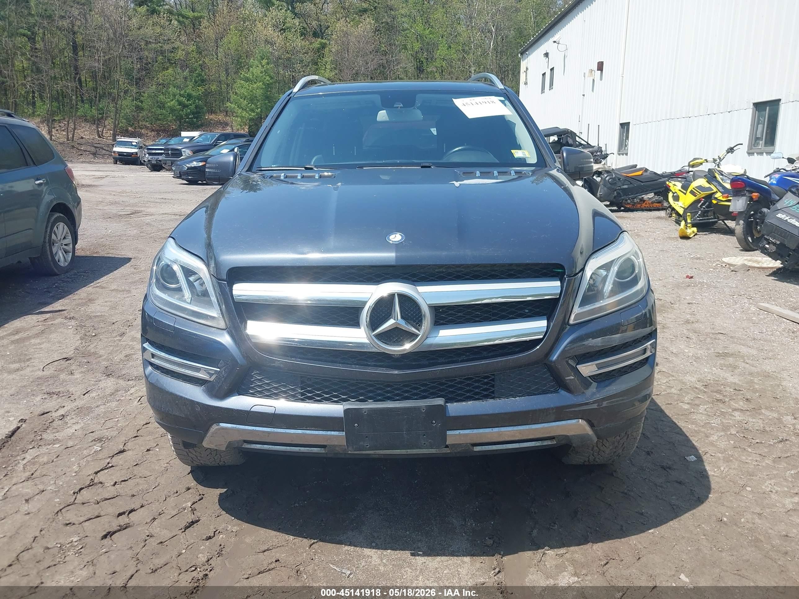 2014 Mercedes-benz Gl 450 4matic Navy vin: 4JGDF7CE5EA425016