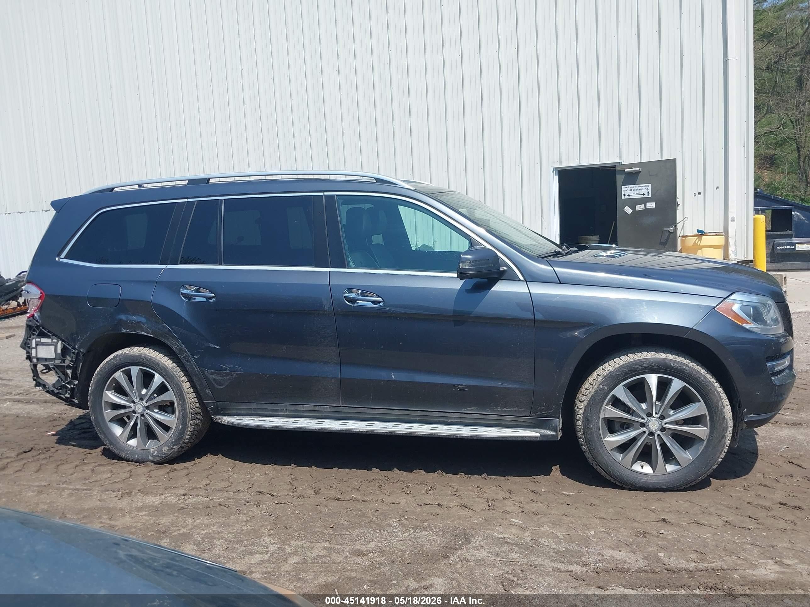 2014 Mercedes-benz Gl 450 4matic Navy vin: 4JGDF7CE5EA425016