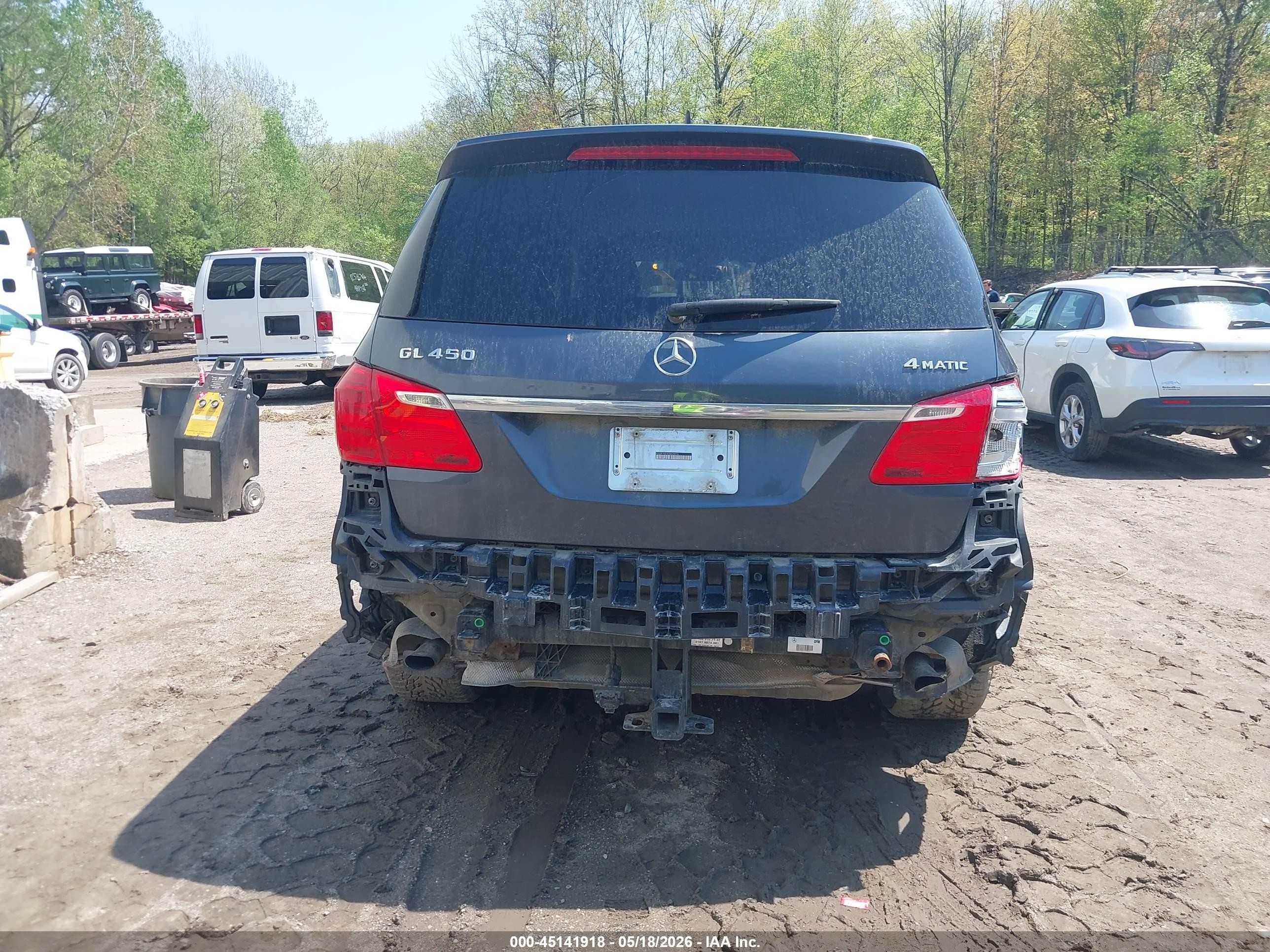 2014 Mercedes-benz Gl 450 4matic Navy vin: 4JGDF7CE5EA425016