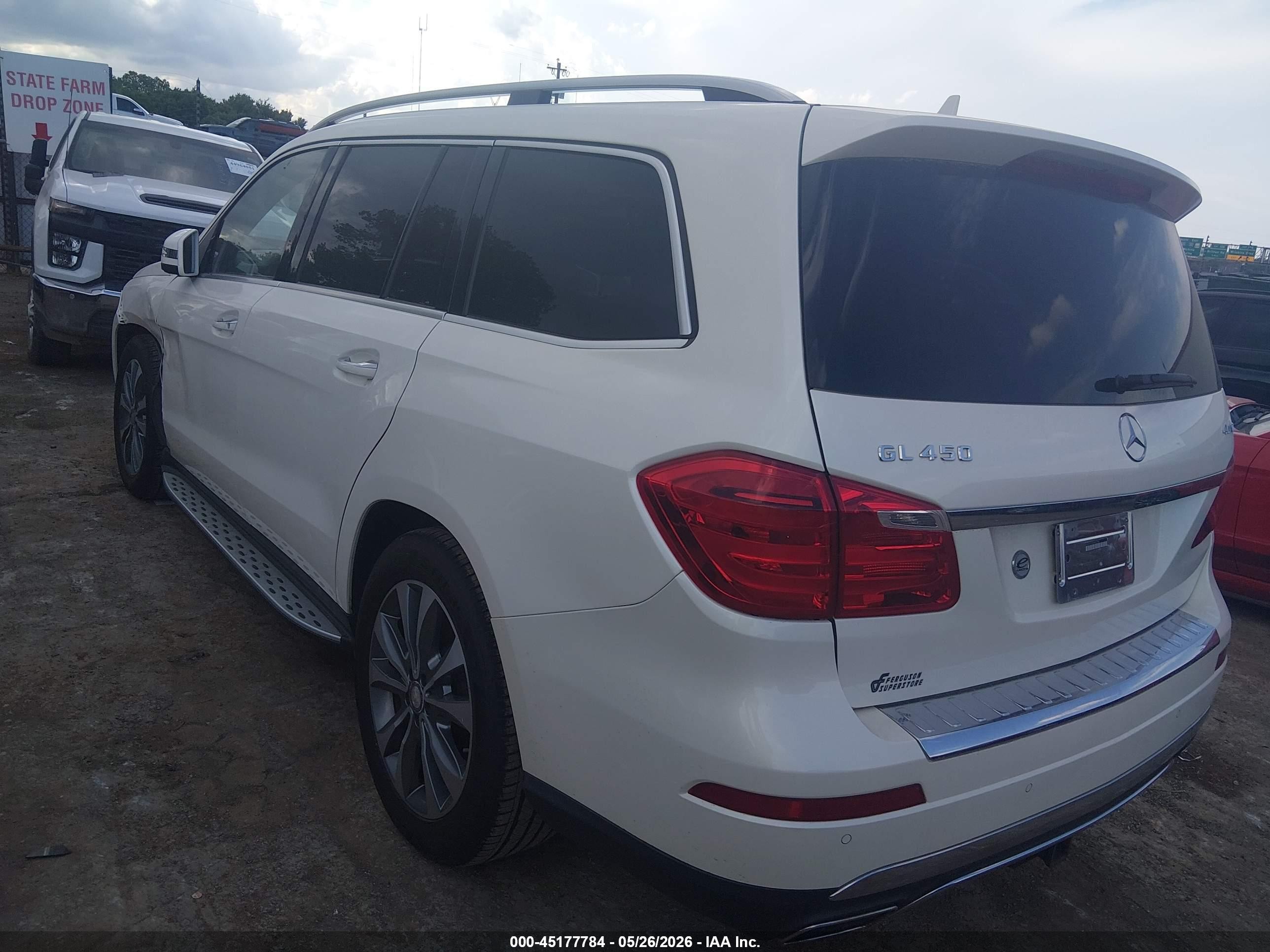 2014 Mercedes-benz Gl 450 4matic White vin: 4JGDF7CE5EA437280