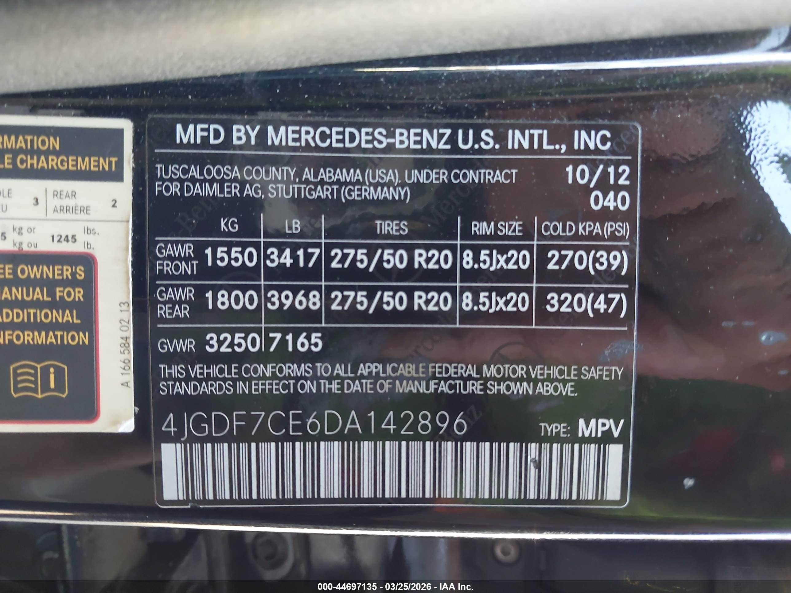 2013 Mercedes-benz Gl 450 4matic Black vin: 4JGDF7CE6DA142896