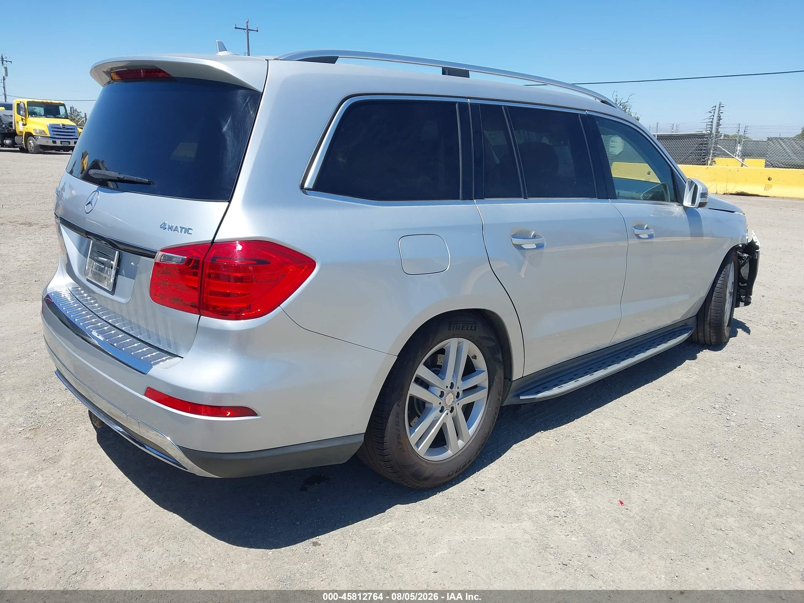 2013 Mercedes-benz Gl 450 4matic Silver vin: 4JGDF7CE6DA149699