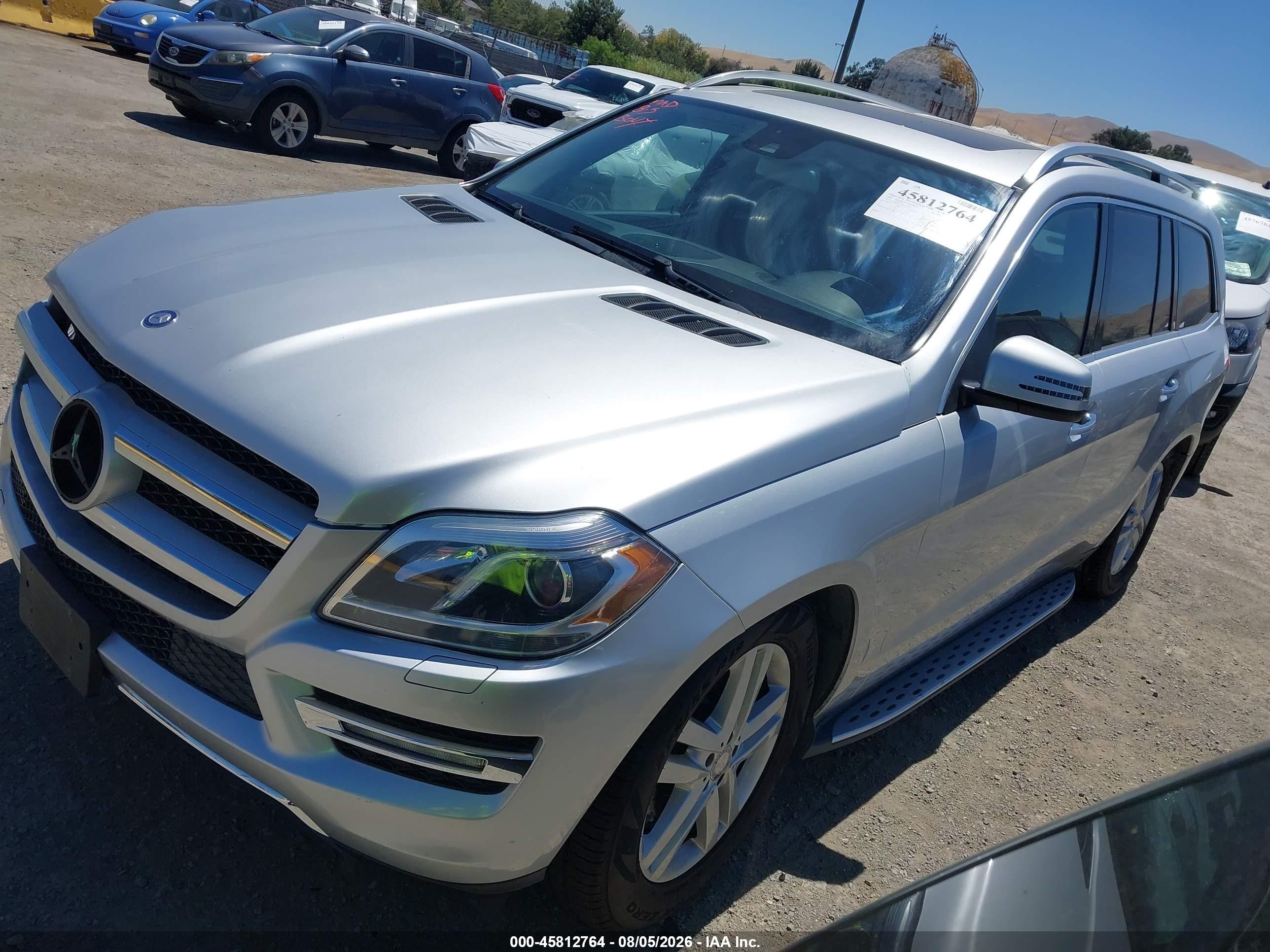 2013 Mercedes-benz Gl 450 4matic Silver vin: 4JGDF7CE6DA149699