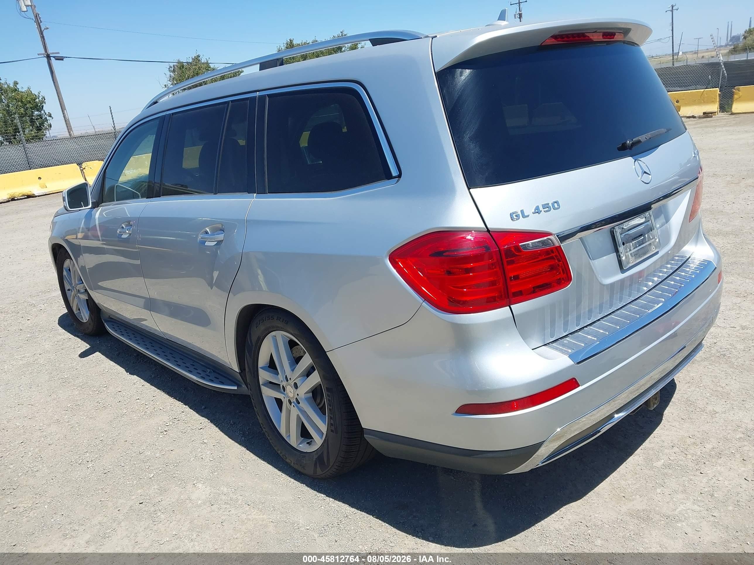 2013 Mercedes-benz Gl 450 4matic Silver vin: 4JGDF7CE6DA149699