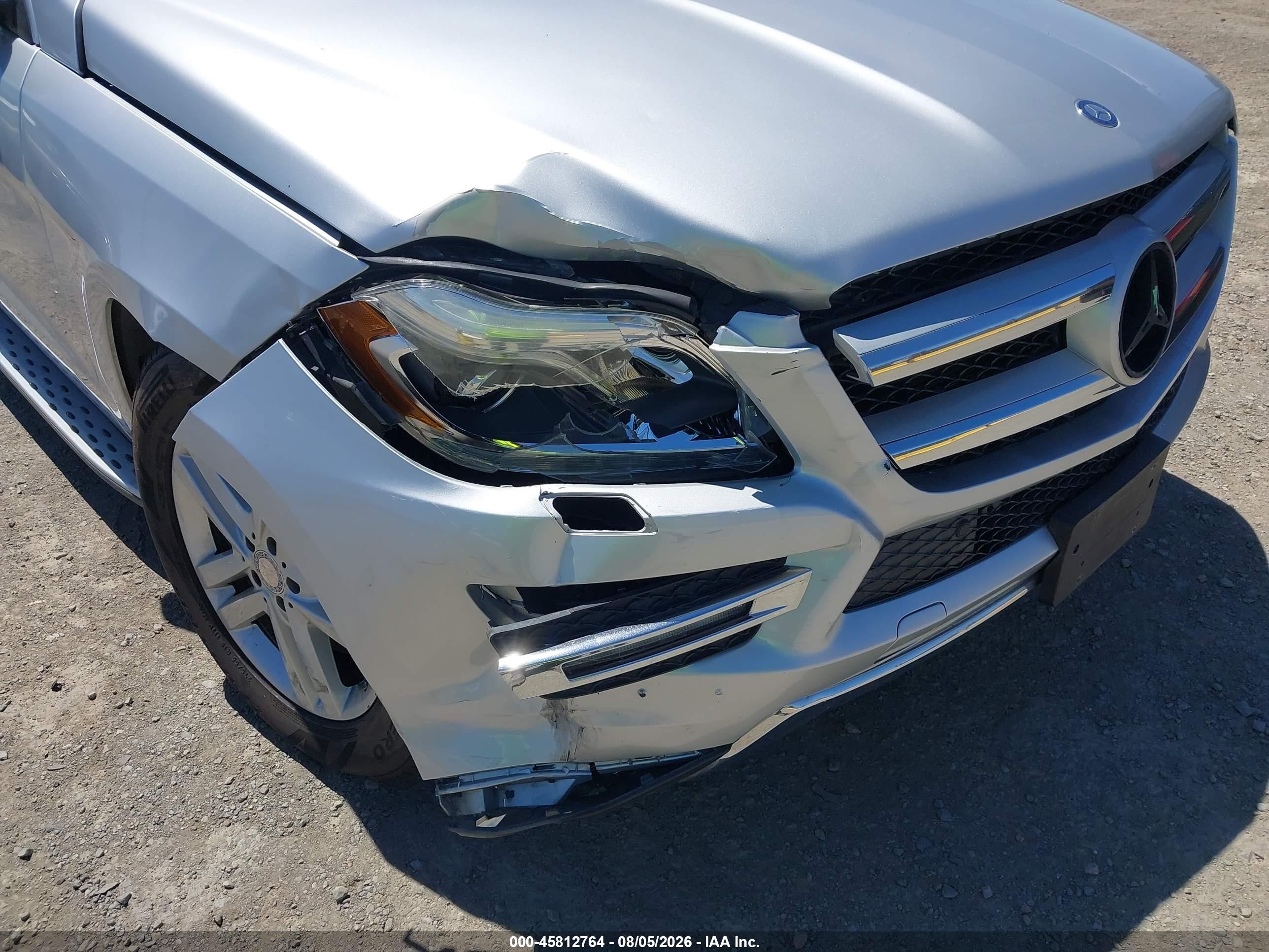 2013 Mercedes-benz Gl 450 4matic Silver vin: 4JGDF7CE6DA149699