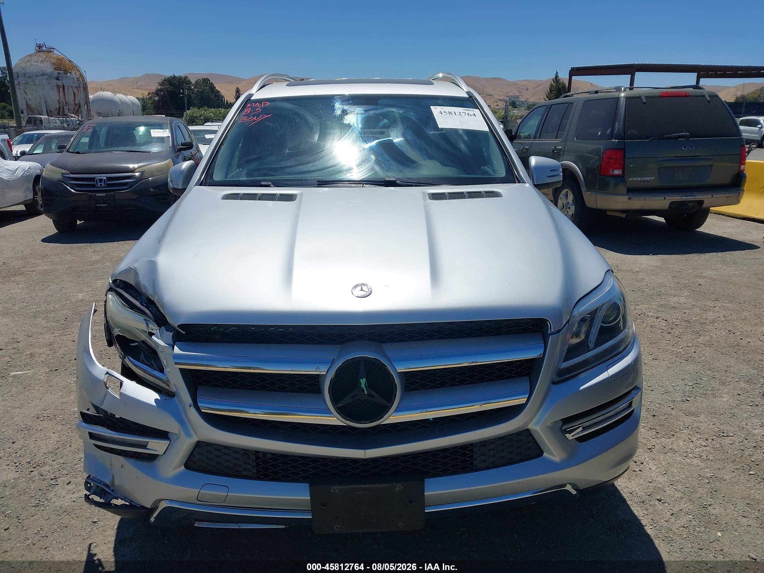 2013 Mercedes-benz Gl 450 4matic Silver vin: 4JGDF7CE6DA149699