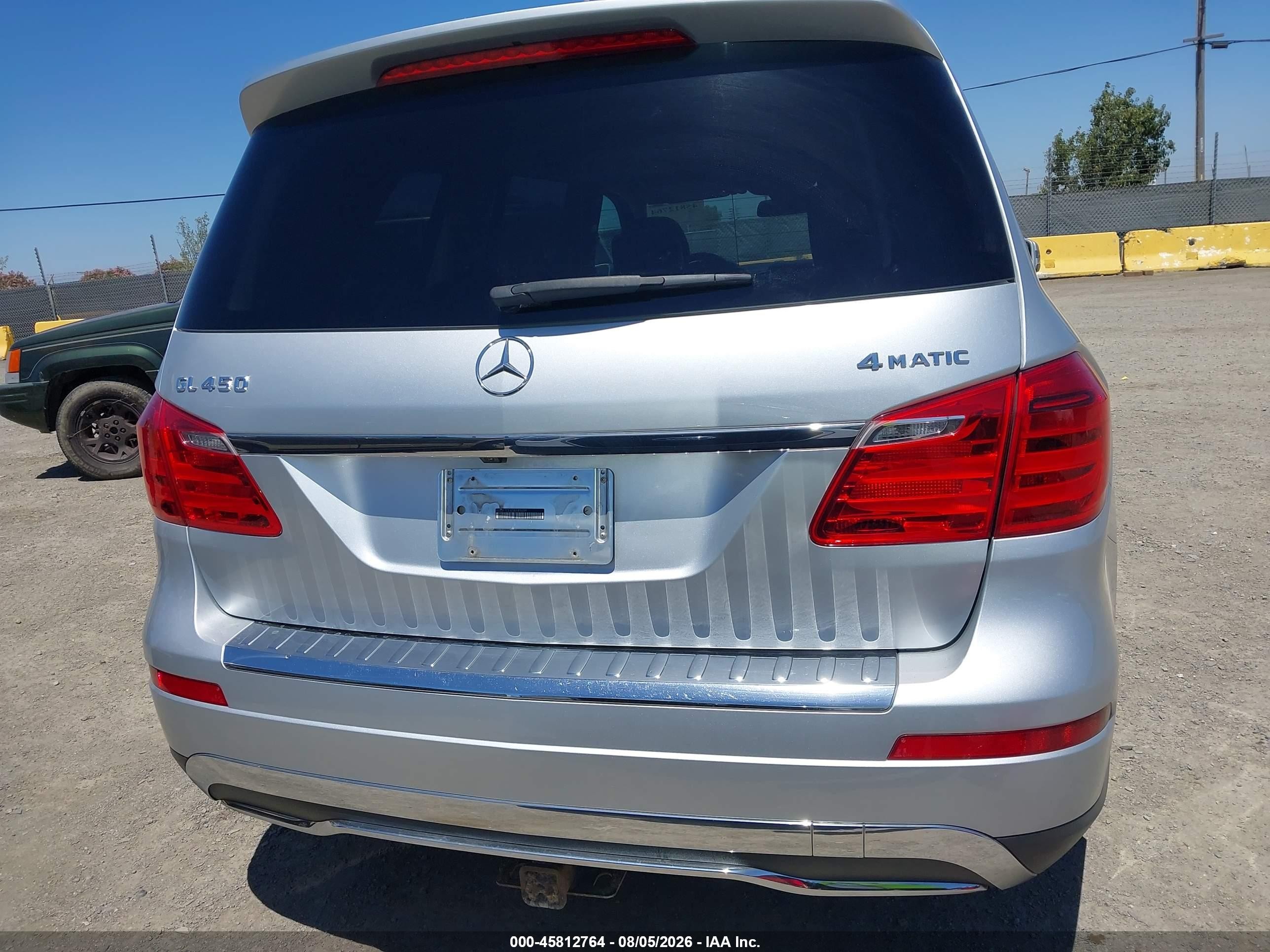 2013 Mercedes-benz Gl 450 4matic Silver vin: 4JGDF7CE6DA149699