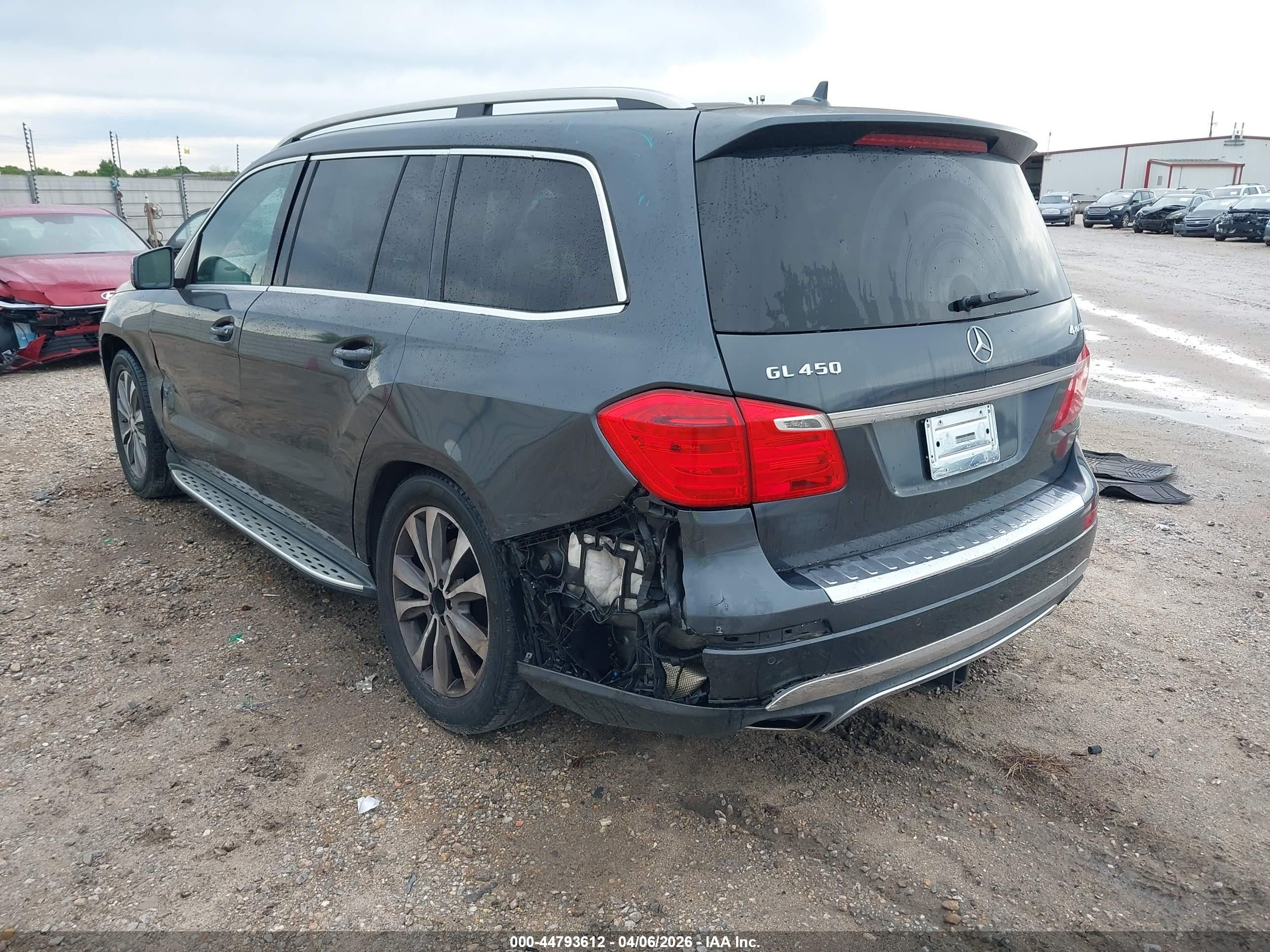 2013 Mercedes-benz Gl 450 4matic Gray vin: 4JGDF7CE6DA216849