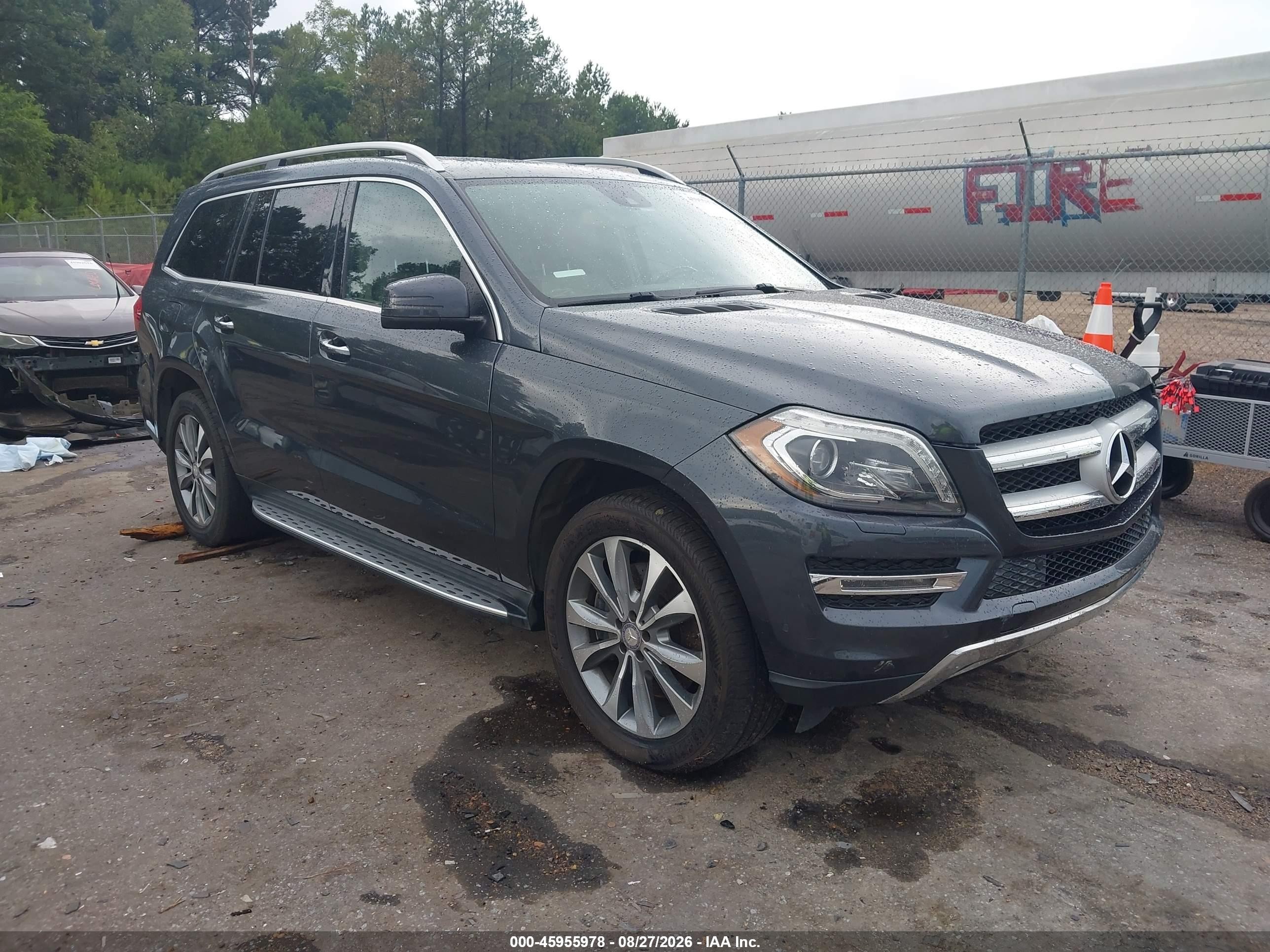 2013 Mercedes-benz Gl 450 4matic Blue vin: 4JGDF7CE6DA256686