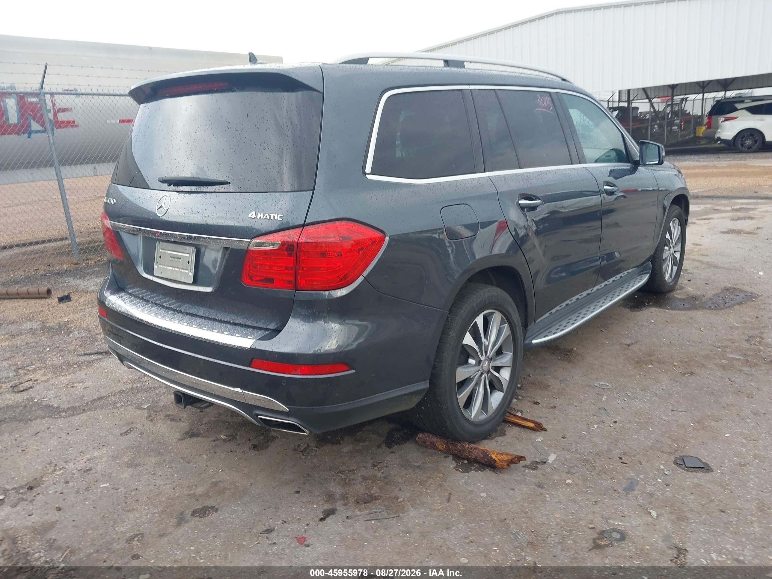 2013 Mercedes-benz Gl 450 4matic Blue vin: 4JGDF7CE6DA256686