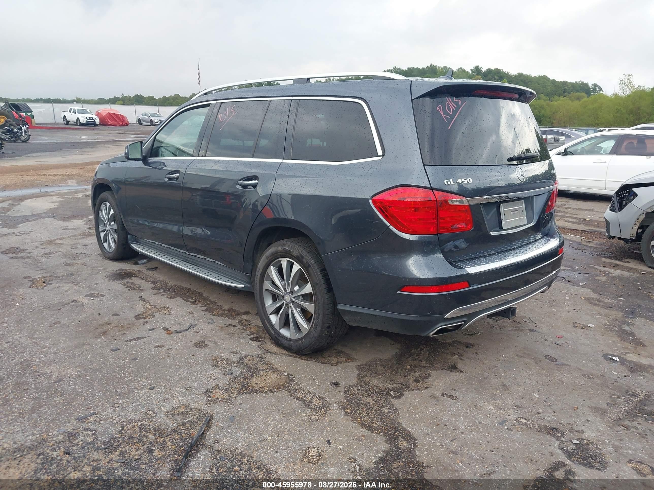 2013 Mercedes-benz Gl 450 4matic Blue vin: 4JGDF7CE6DA256686