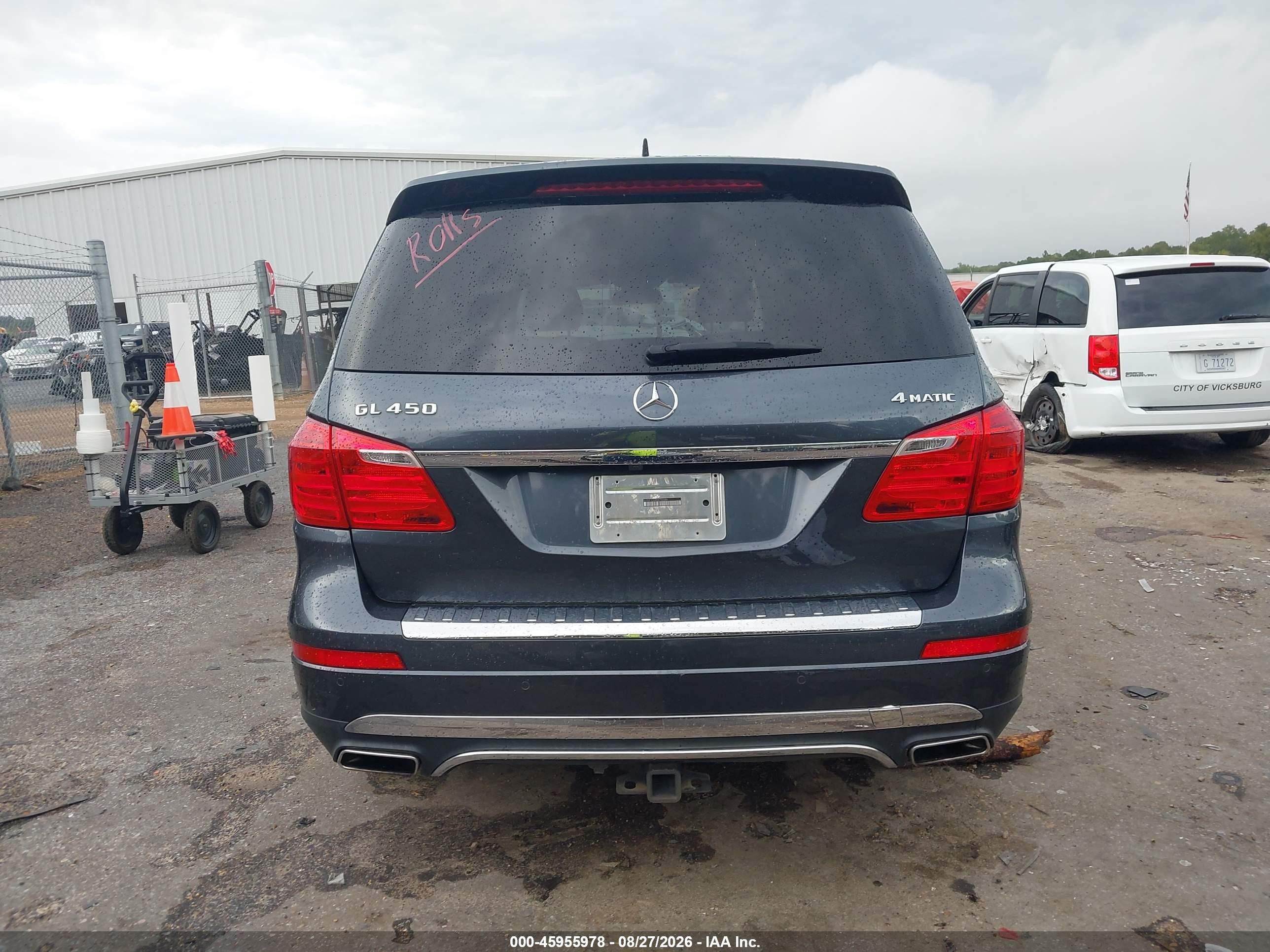2013 Mercedes-benz Gl 450 4matic Blue vin: 4JGDF7CE6DA256686