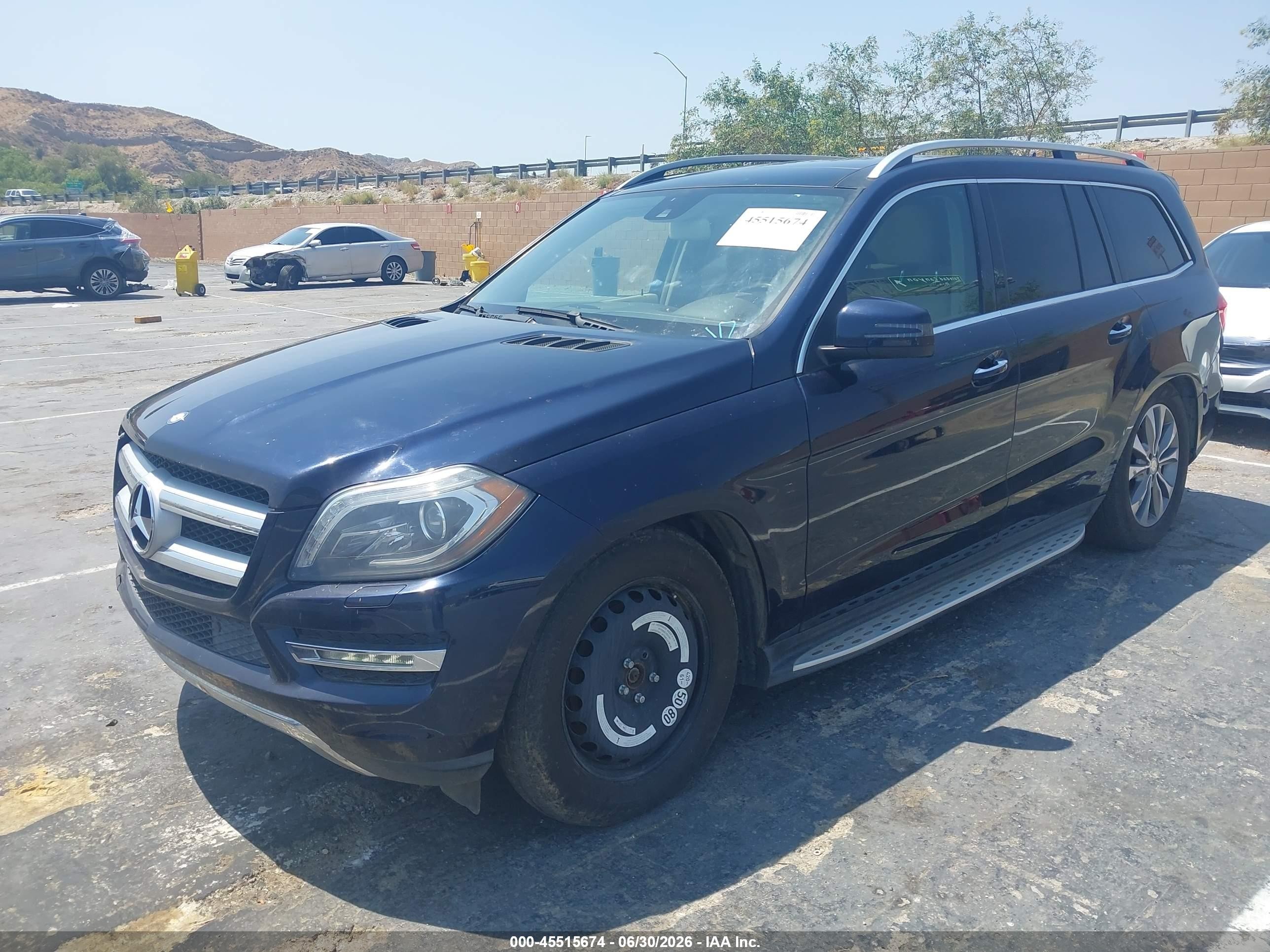 2013 Mercedes-benz Gl 450 4matic Blue vin: 4JGDF7CE6DA264934