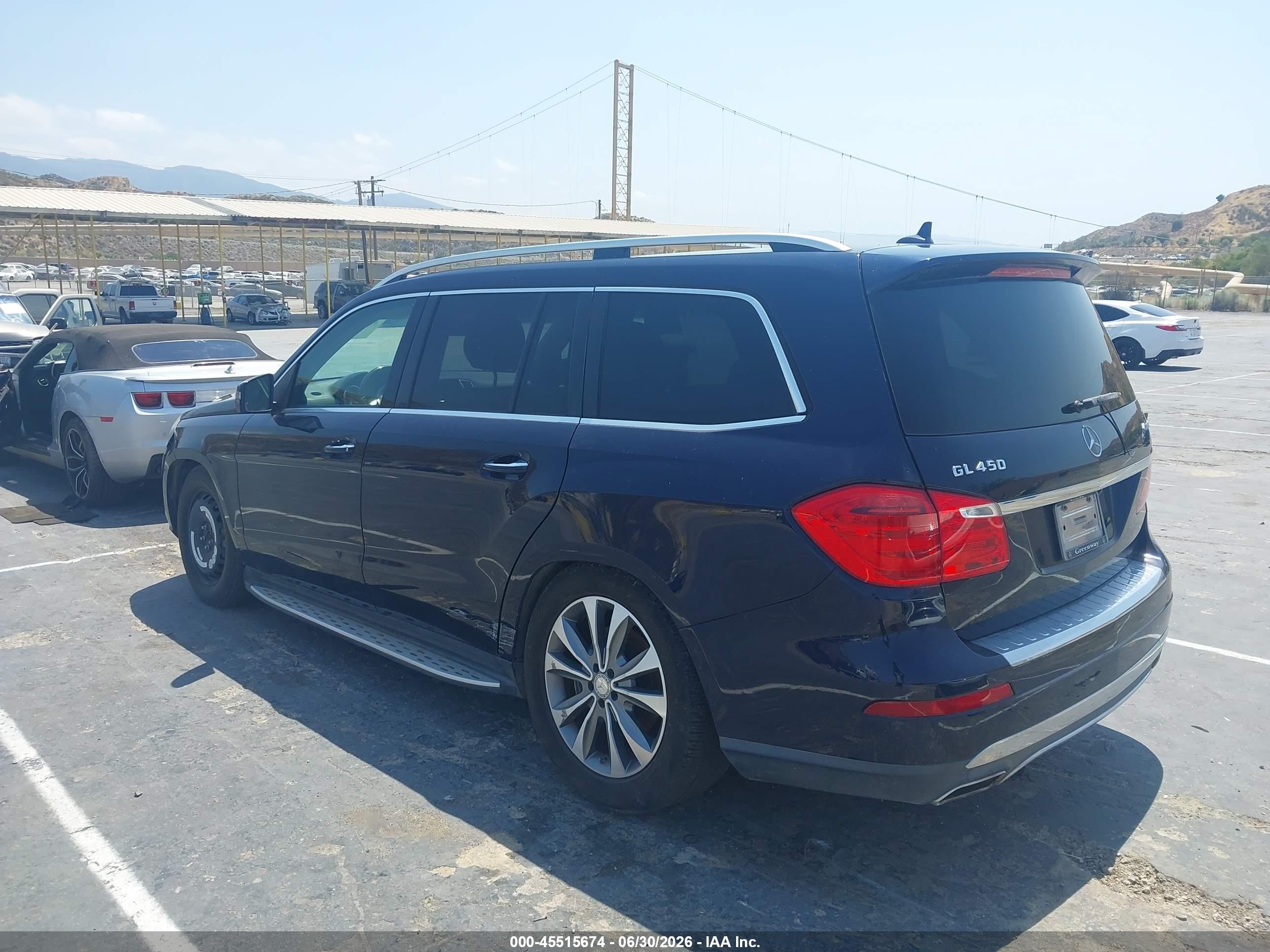 2013 Mercedes-benz Gl 450 4matic Blue vin: 4JGDF7CE6DA264934