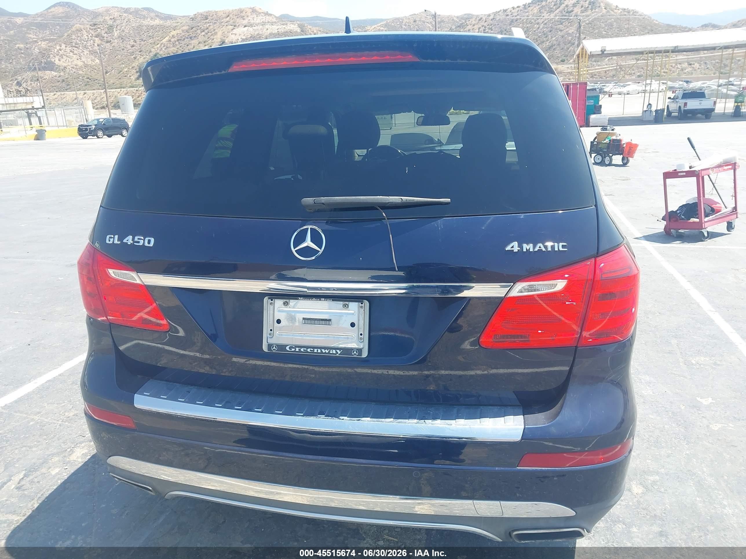 2013 Mercedes-benz Gl 450 4matic Blue vin: 4JGDF7CE6DA264934