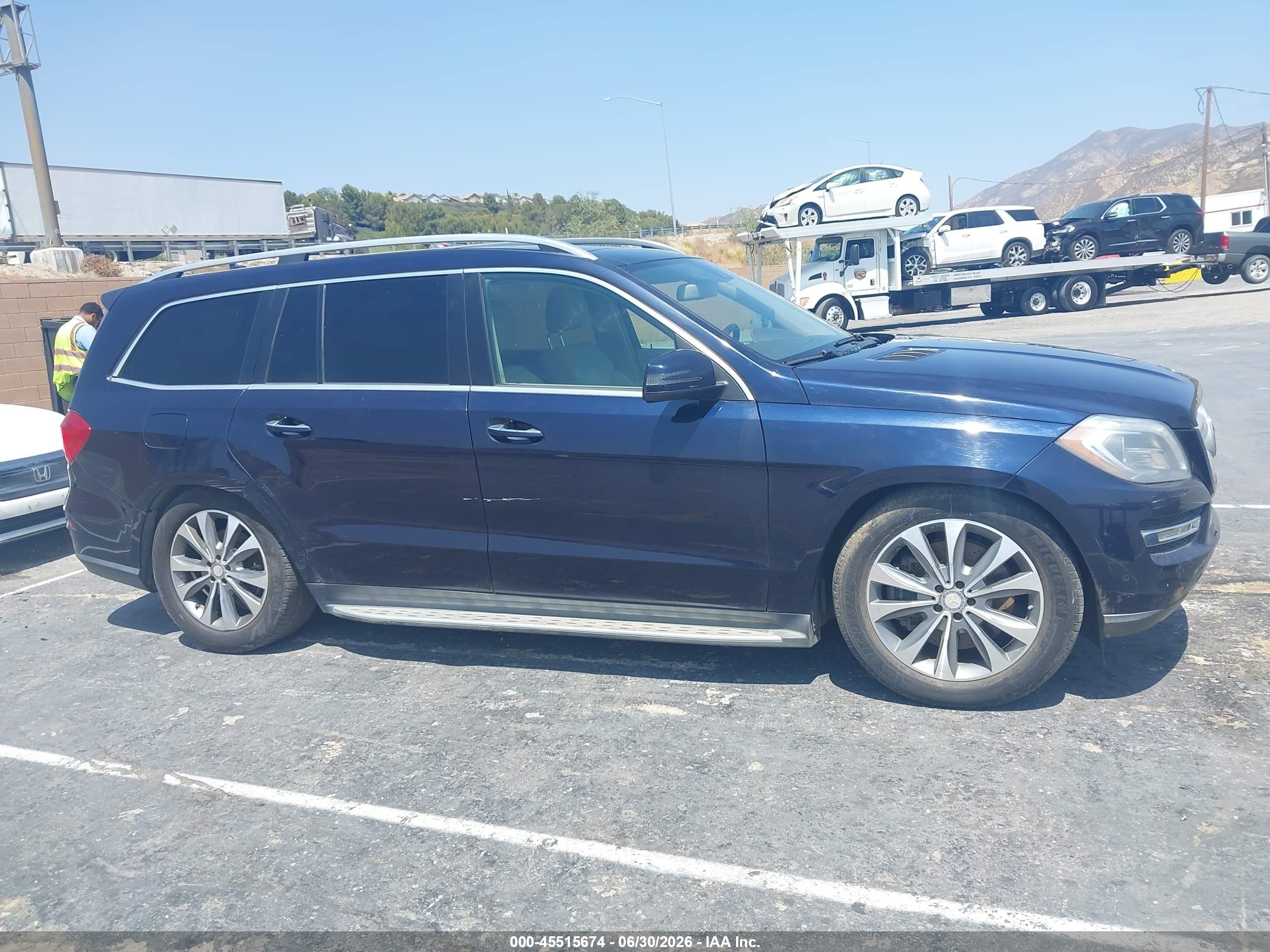 2013 Mercedes-benz Gl 450 4matic Blue vin: 4JGDF7CE6DA264934
