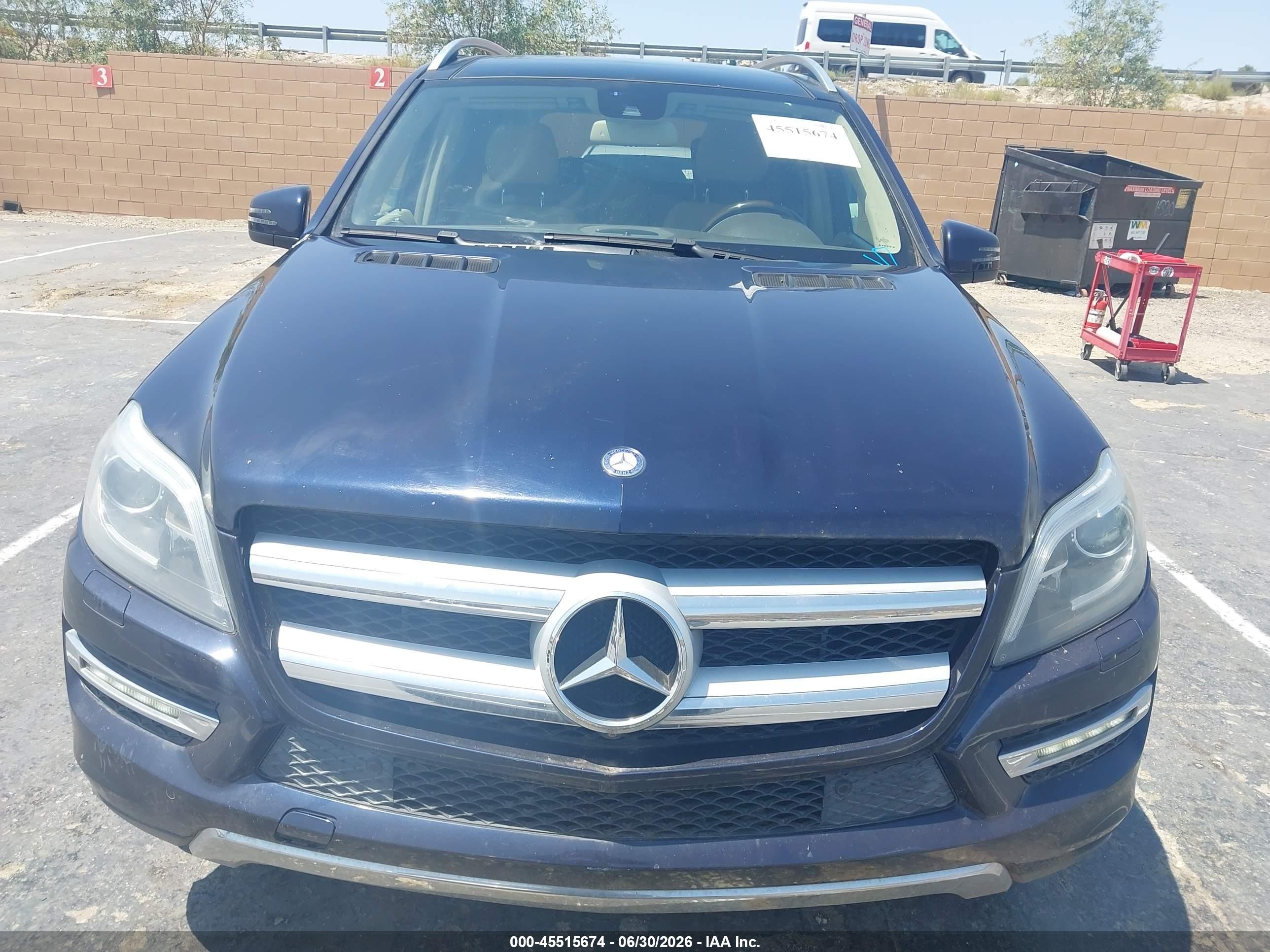 2013 Mercedes-benz Gl 450 4matic Blue vin: 4JGDF7CE6DA264934