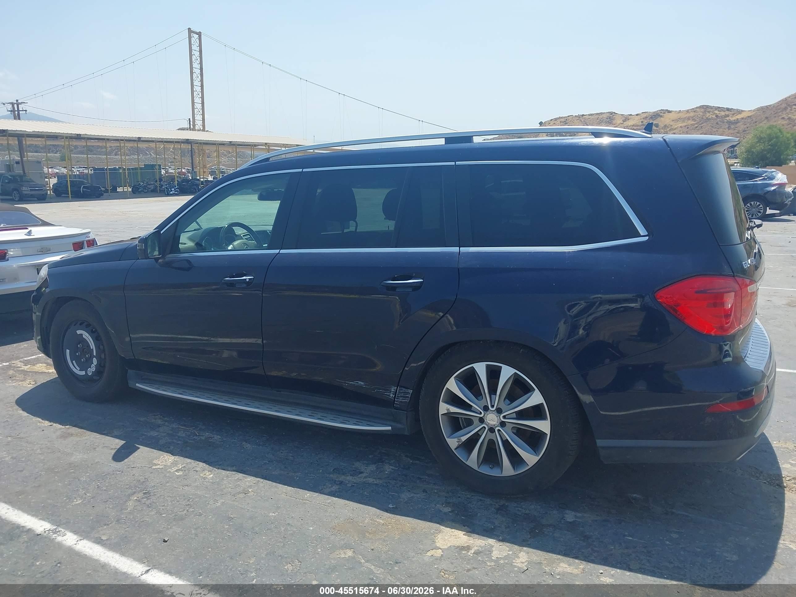 2013 Mercedes-benz Gl 450 4matic Blue vin: 4JGDF7CE6DA264934