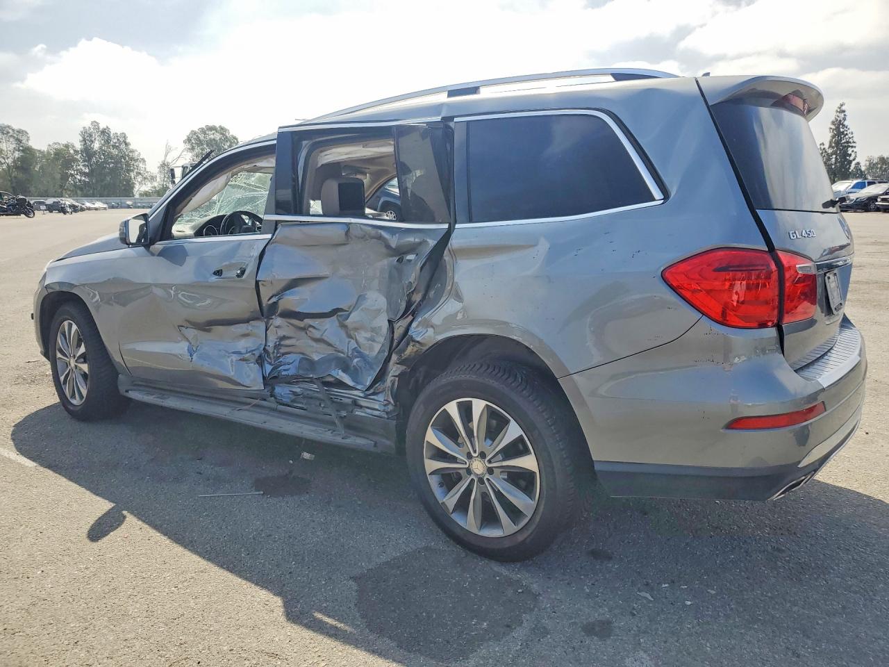 2014 Mercedes-benz Gl 450 4matic Серый vin: 4JGDF7CE6EA288863