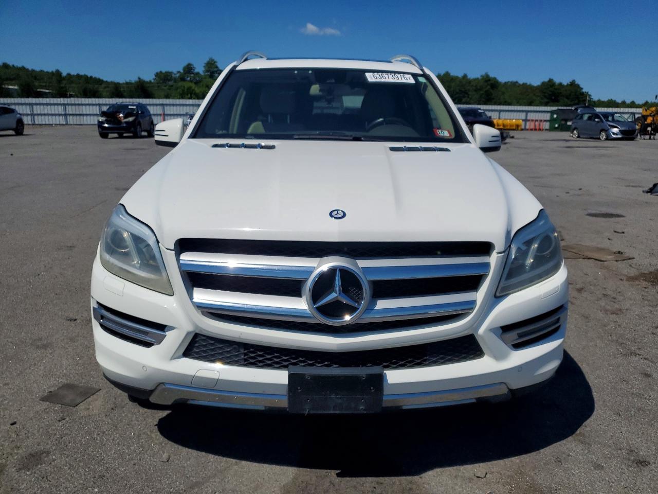 2014 Mercedes-benz Gl 450 4matic White vin: 4JGDF7CE6EA291875