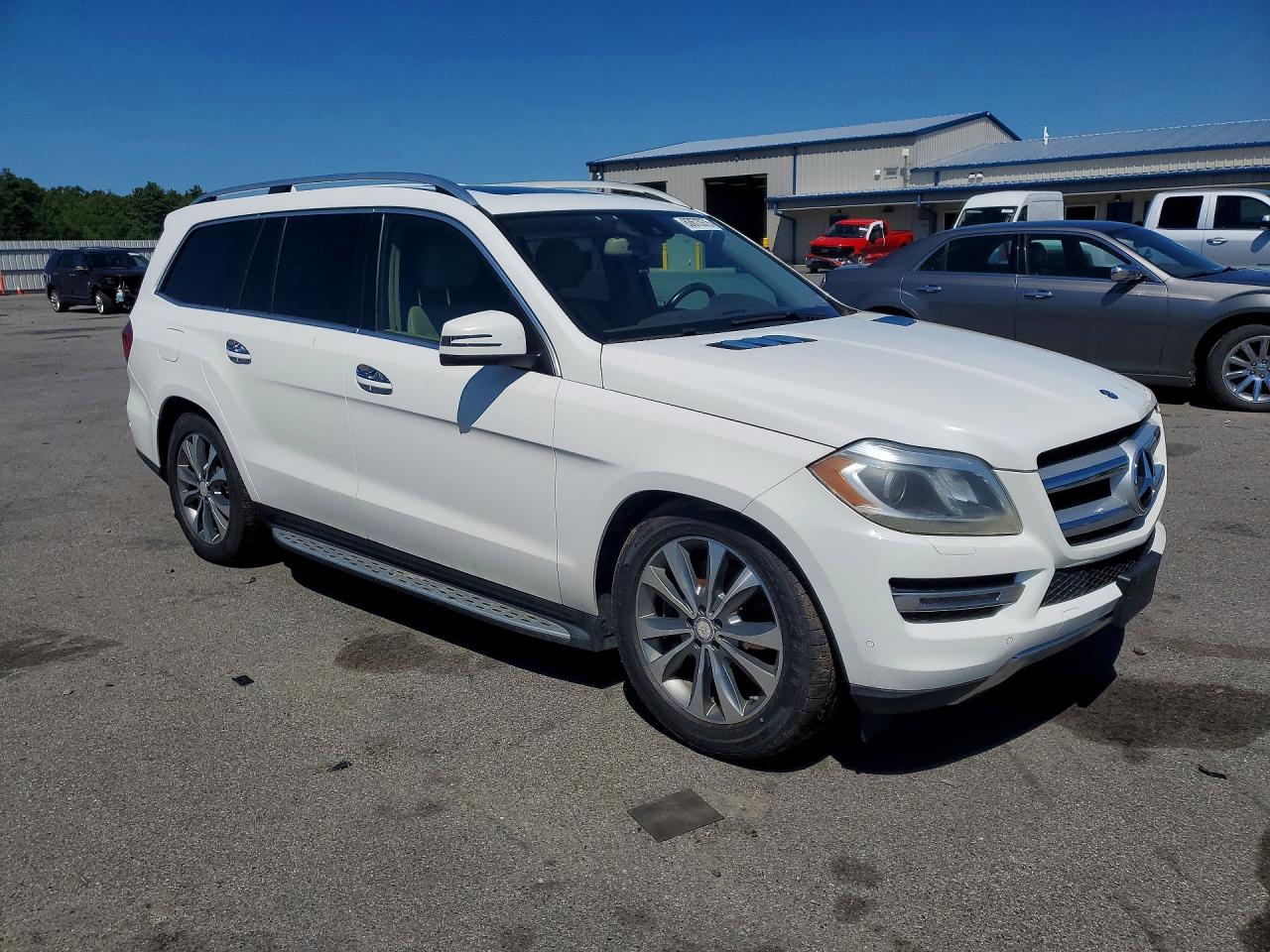 2014 Mercedes-benz Gl 450 4matic White vin: 4JGDF7CE6EA291875