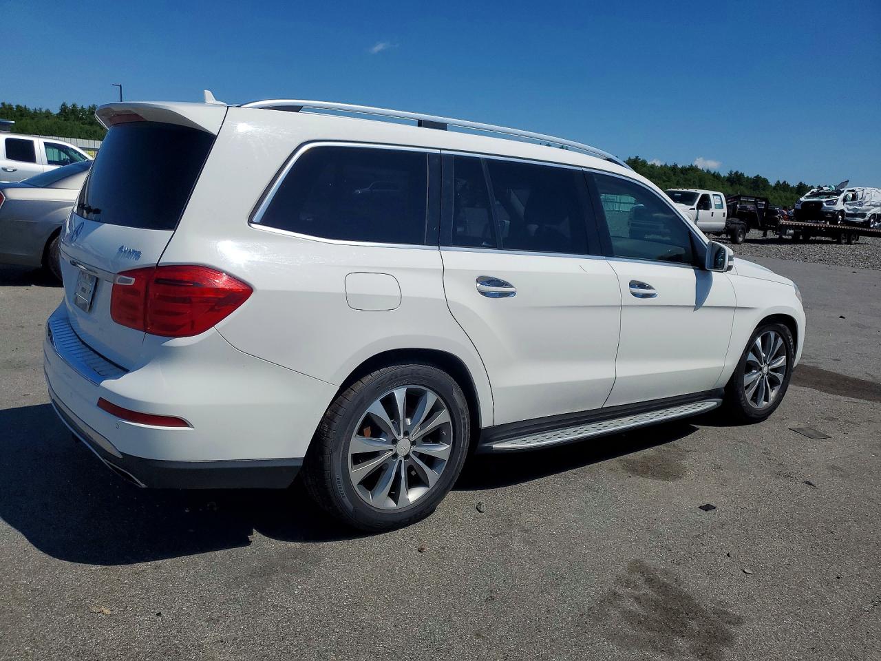 2014 Mercedes-benz Gl 450 4matic White vin: 4JGDF7CE6EA291875