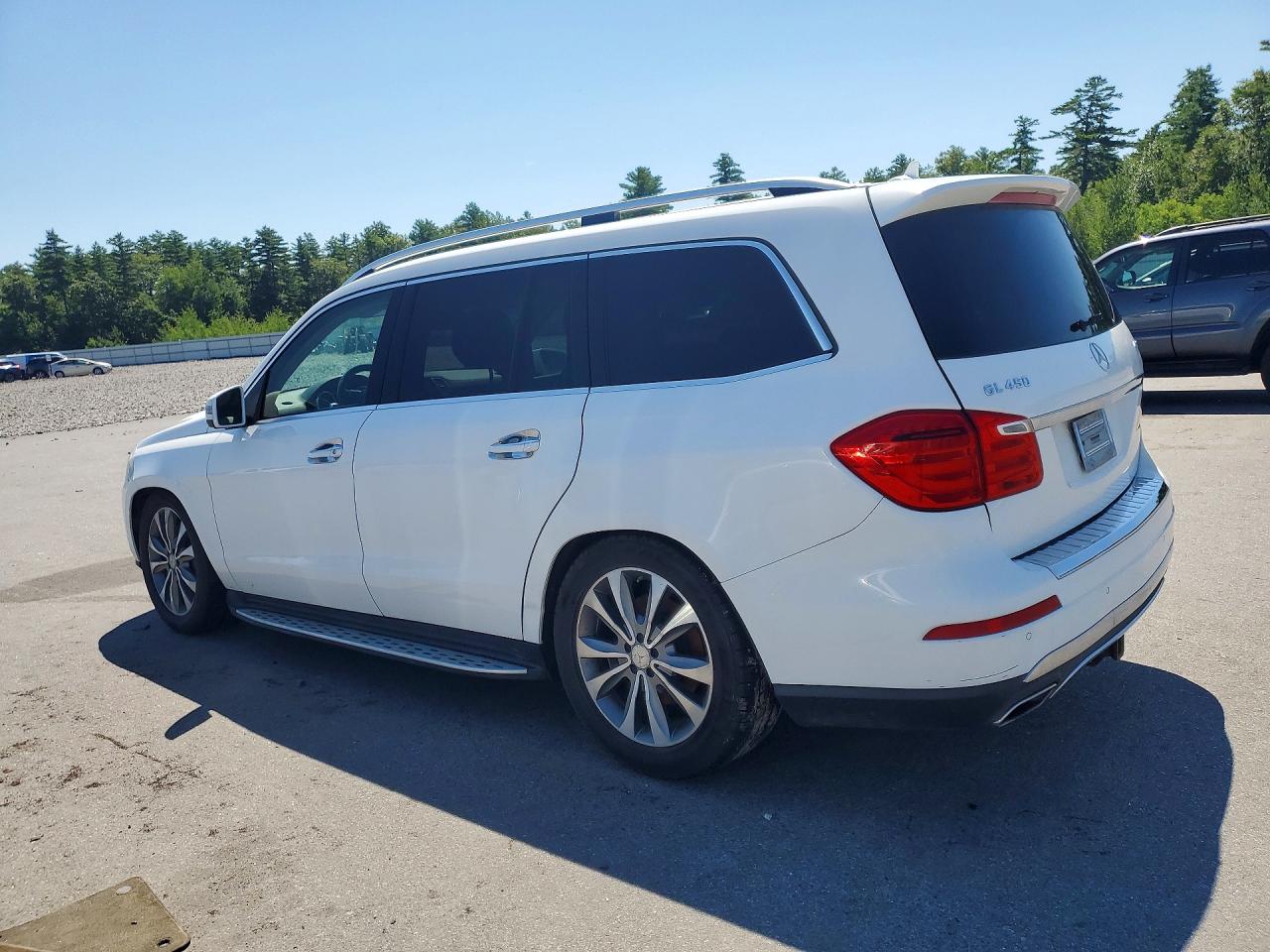 2014 Mercedes-benz Gl 450 4matic White vin: 4JGDF7CE6EA291875