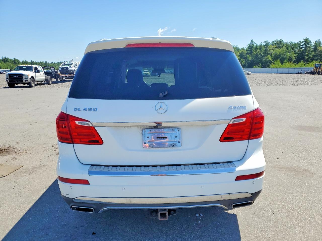 2014 Mercedes-benz Gl 450 4matic White vin: 4JGDF7CE6EA291875