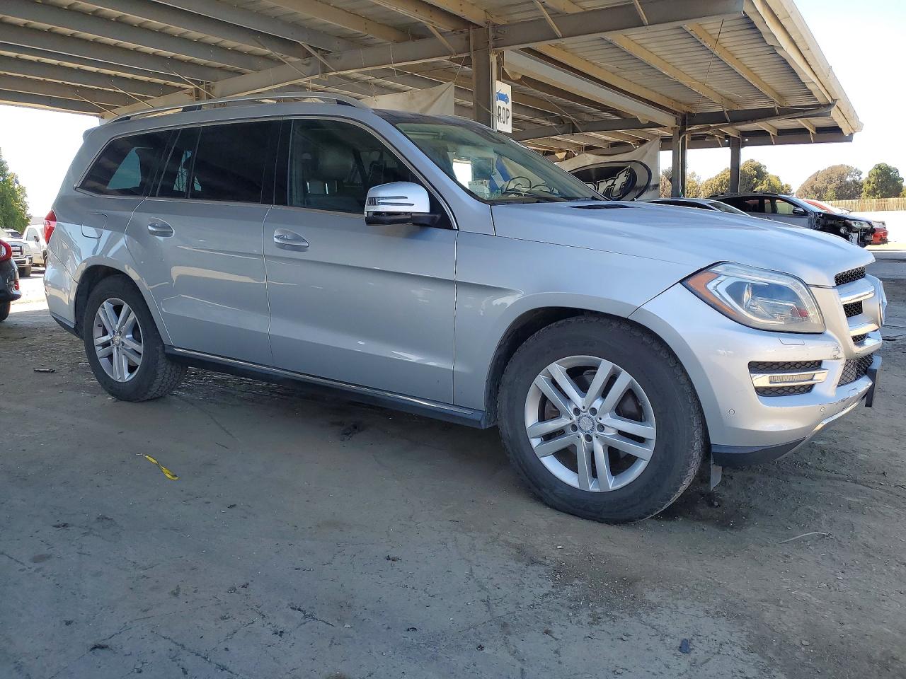 2014 Mercedes-benz Gl 450 4matic Silver vin: 4JGDF7CE6EA315706