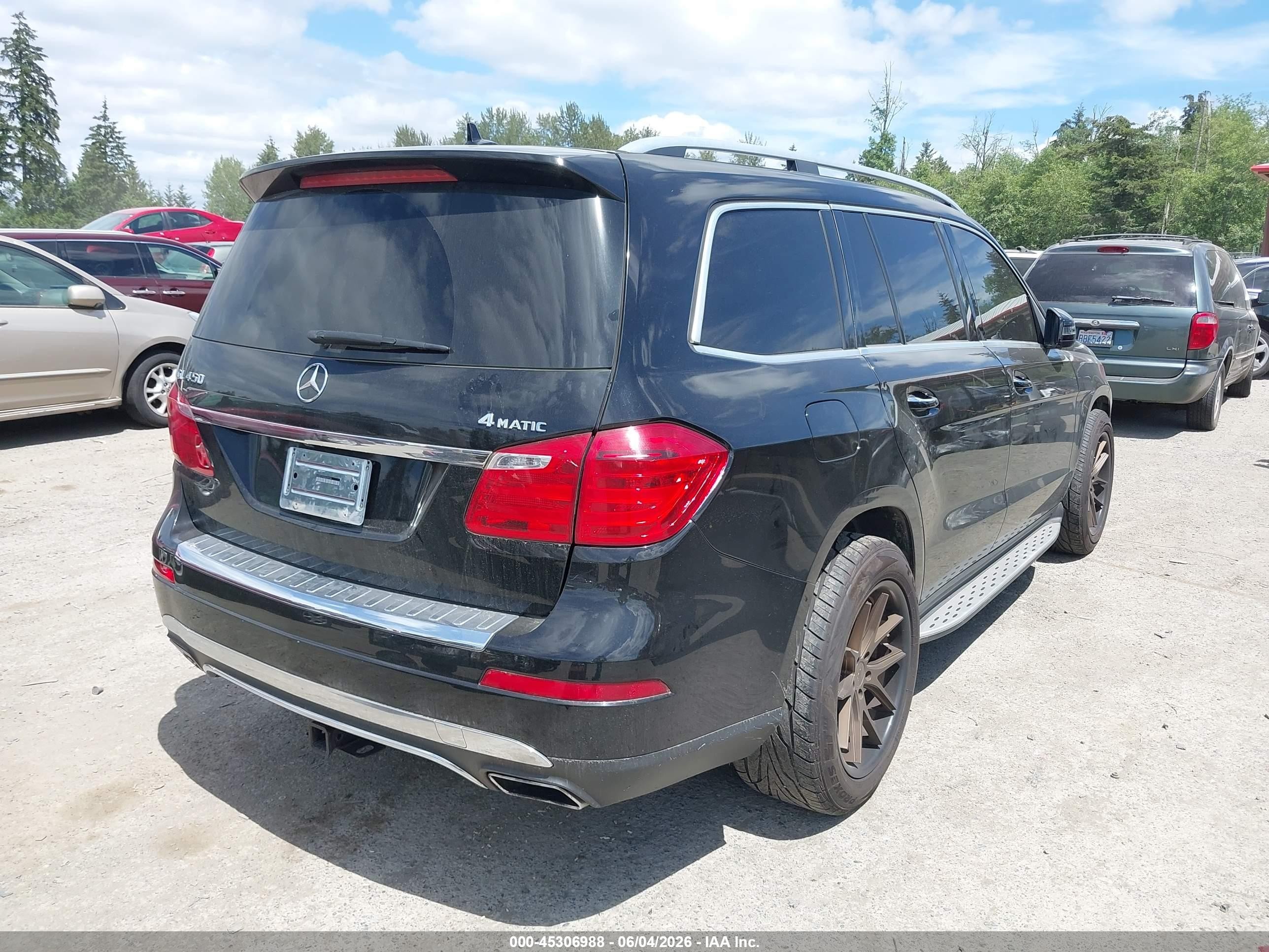 2014 Mercedes-benz Gl 450 4matic Black vin: 4JGDF7CE6EA320534