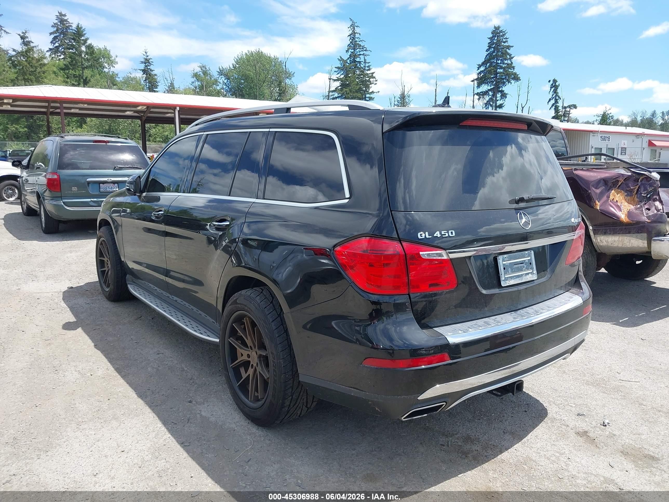 2014 Mercedes-benz Gl 450 4matic Black vin: 4JGDF7CE6EA320534
