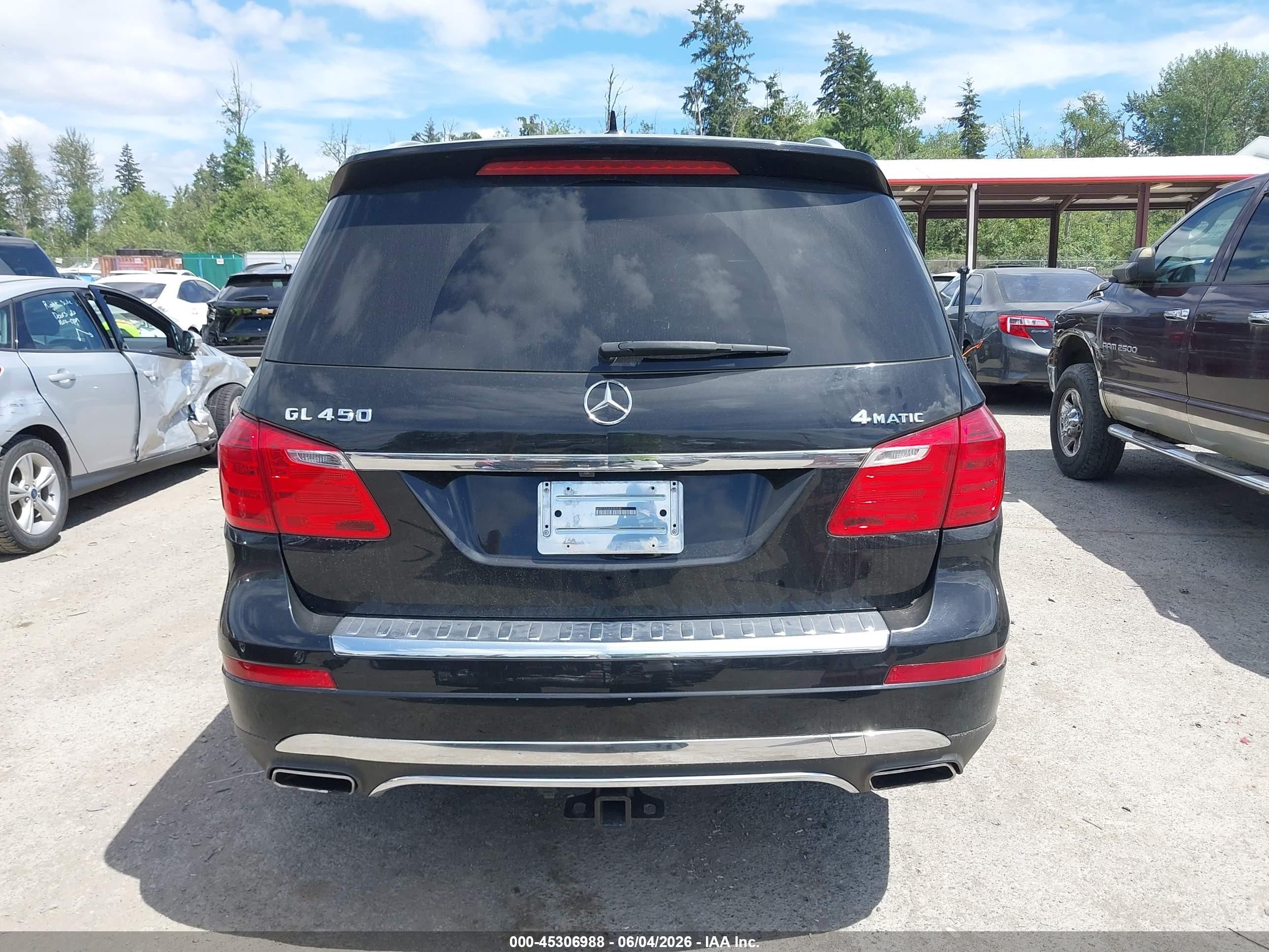 2014 Mercedes-benz Gl 450 4matic Black vin: 4JGDF7CE6EA320534