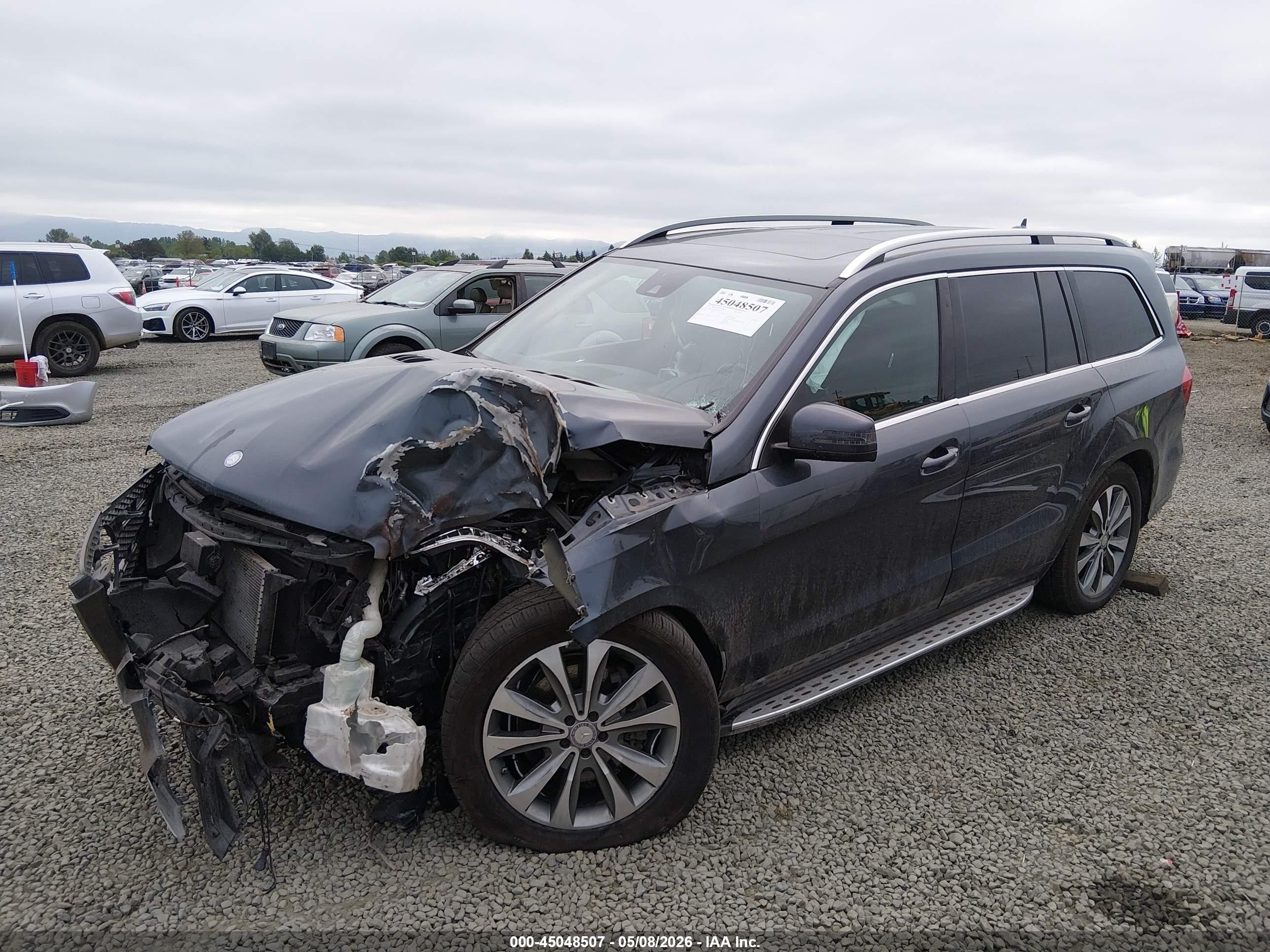 2014 Mercedes-benz Gl 450 4matic Blue vin: 4JGDF7CE6EA362329