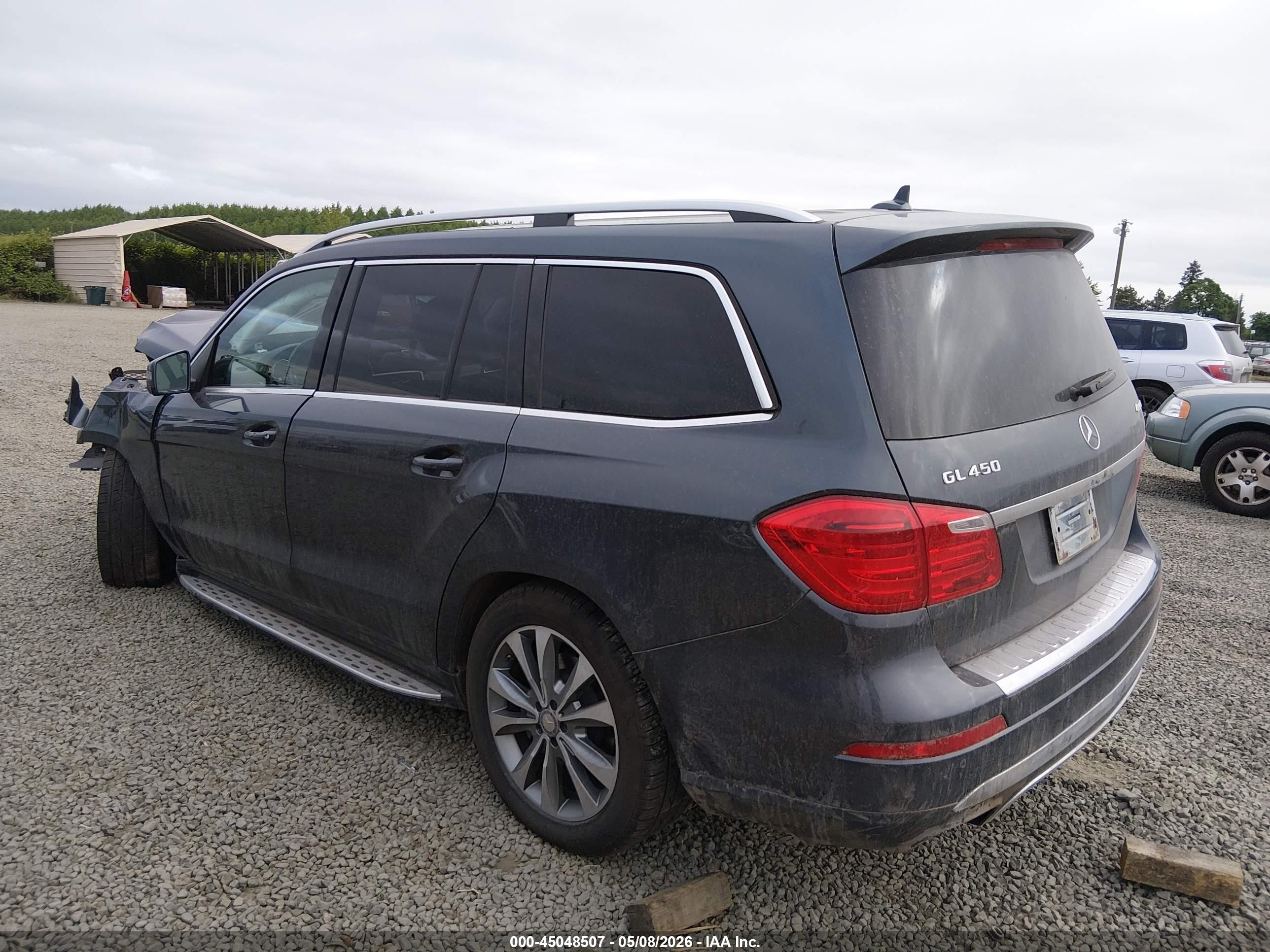 2014 Mercedes-benz Gl 450 4matic Blue vin: 4JGDF7CE6EA362329