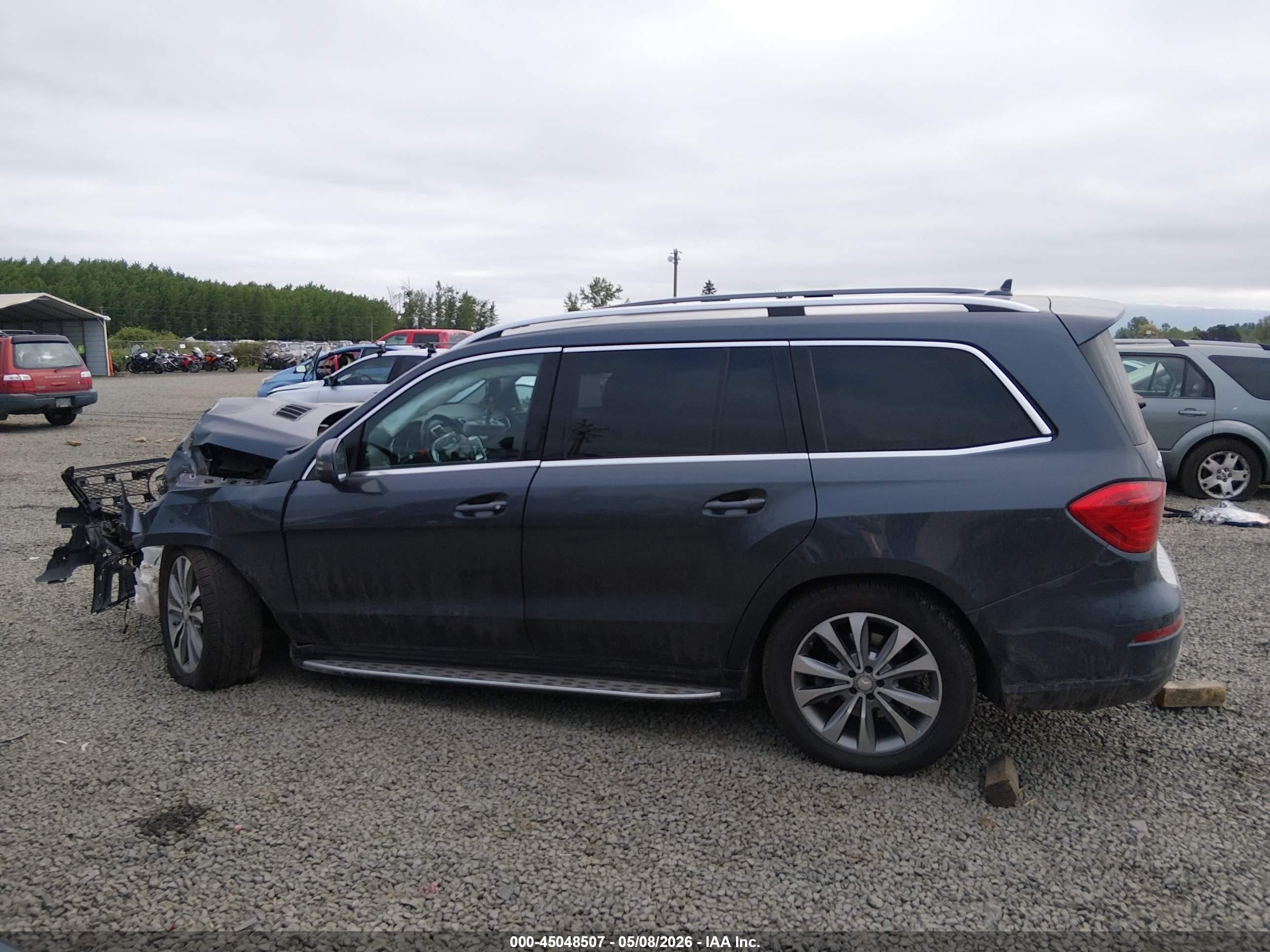 2014 Mercedes-benz Gl 450 4matic Blue vin: 4JGDF7CE6EA362329