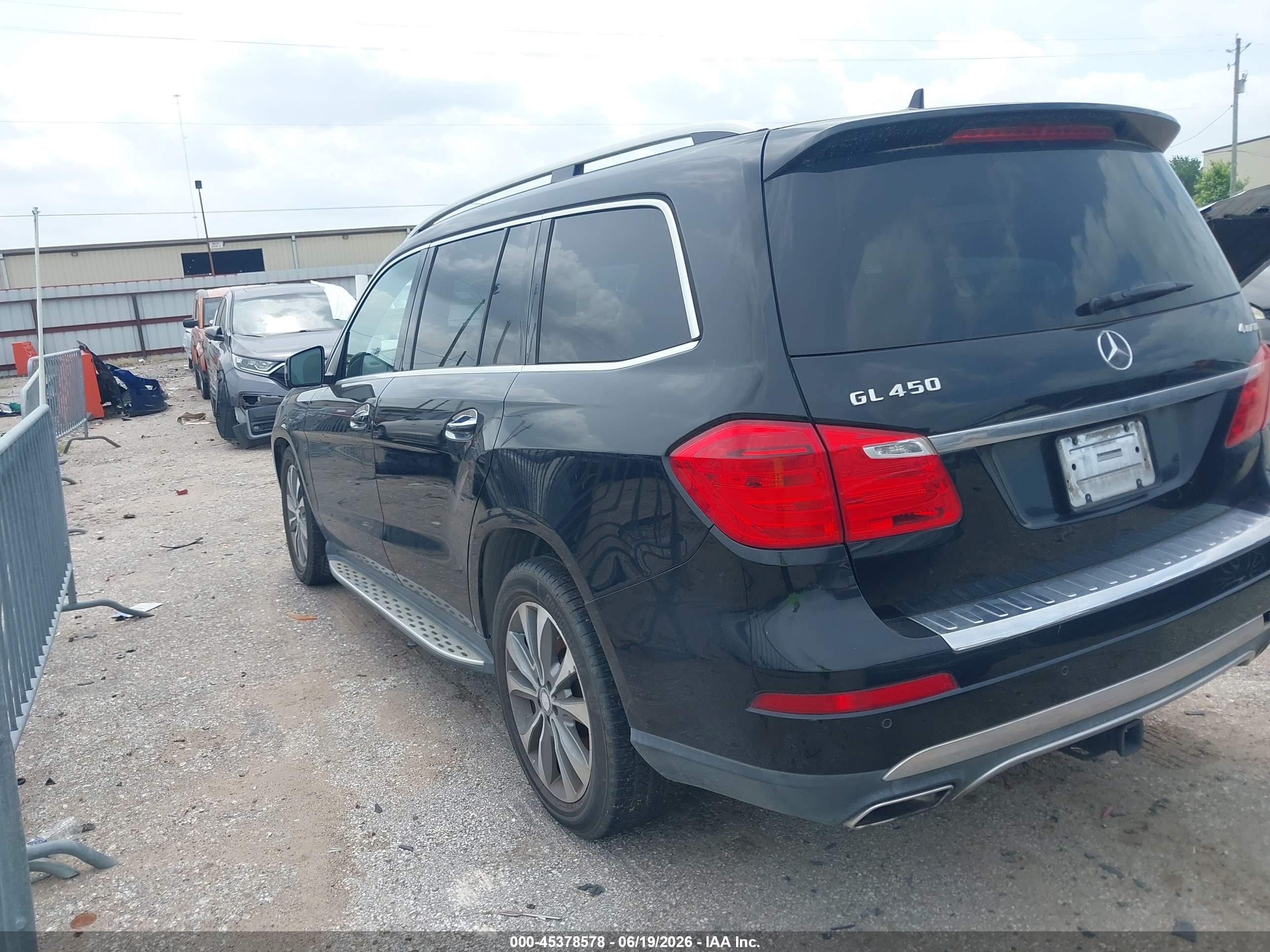 2014 Mercedes-benz Gl 450 4matic Black vin: 4JGDF7CE6EA374190